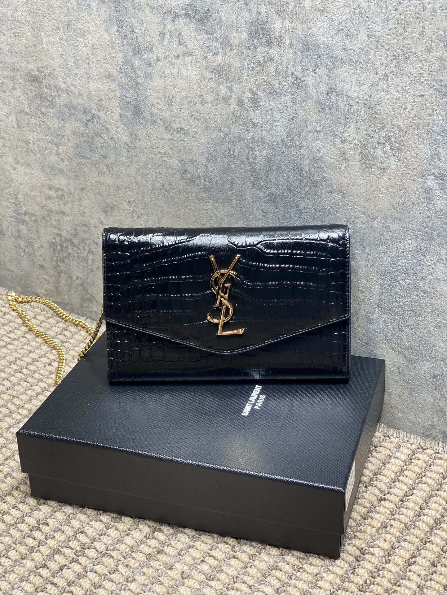YSL Style Leather Card Holder Lookbook Reference image 1