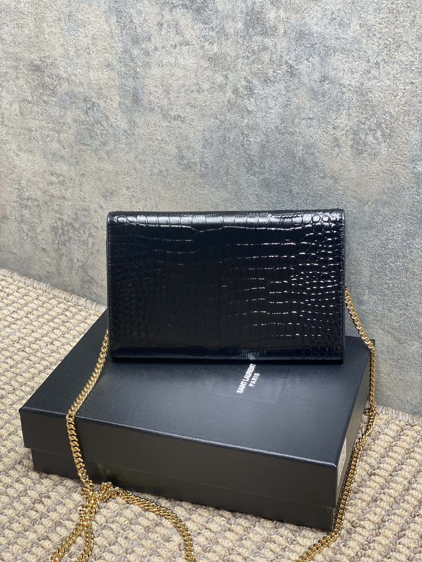YSL Style Leather Card Holder Lookbook Reference image 2