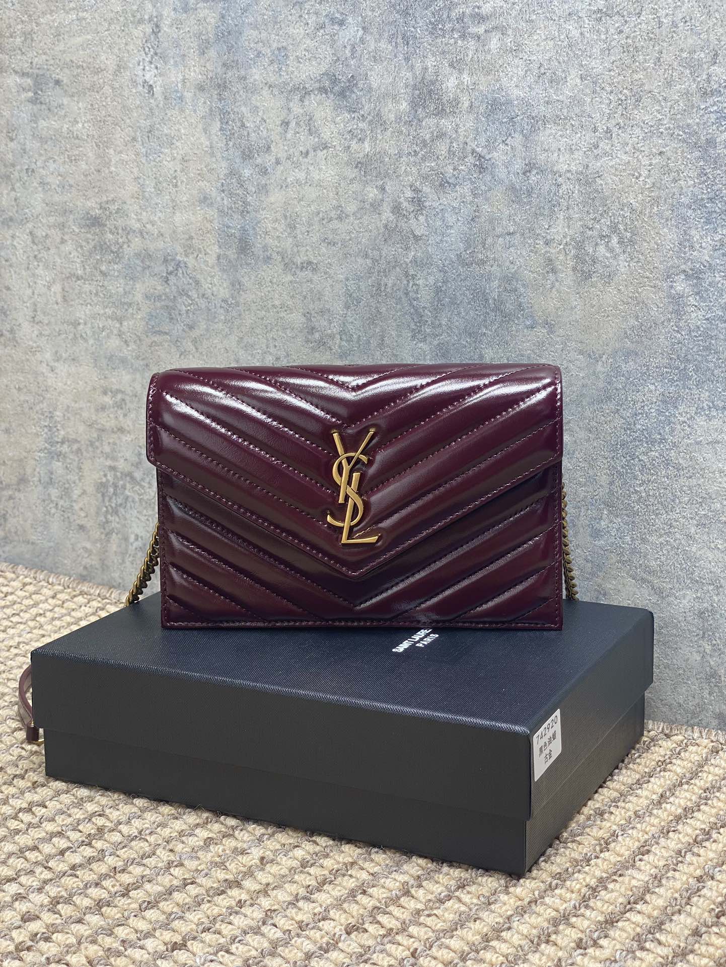 YSL Style Leather Chain Bag Lookbook Reference image 1