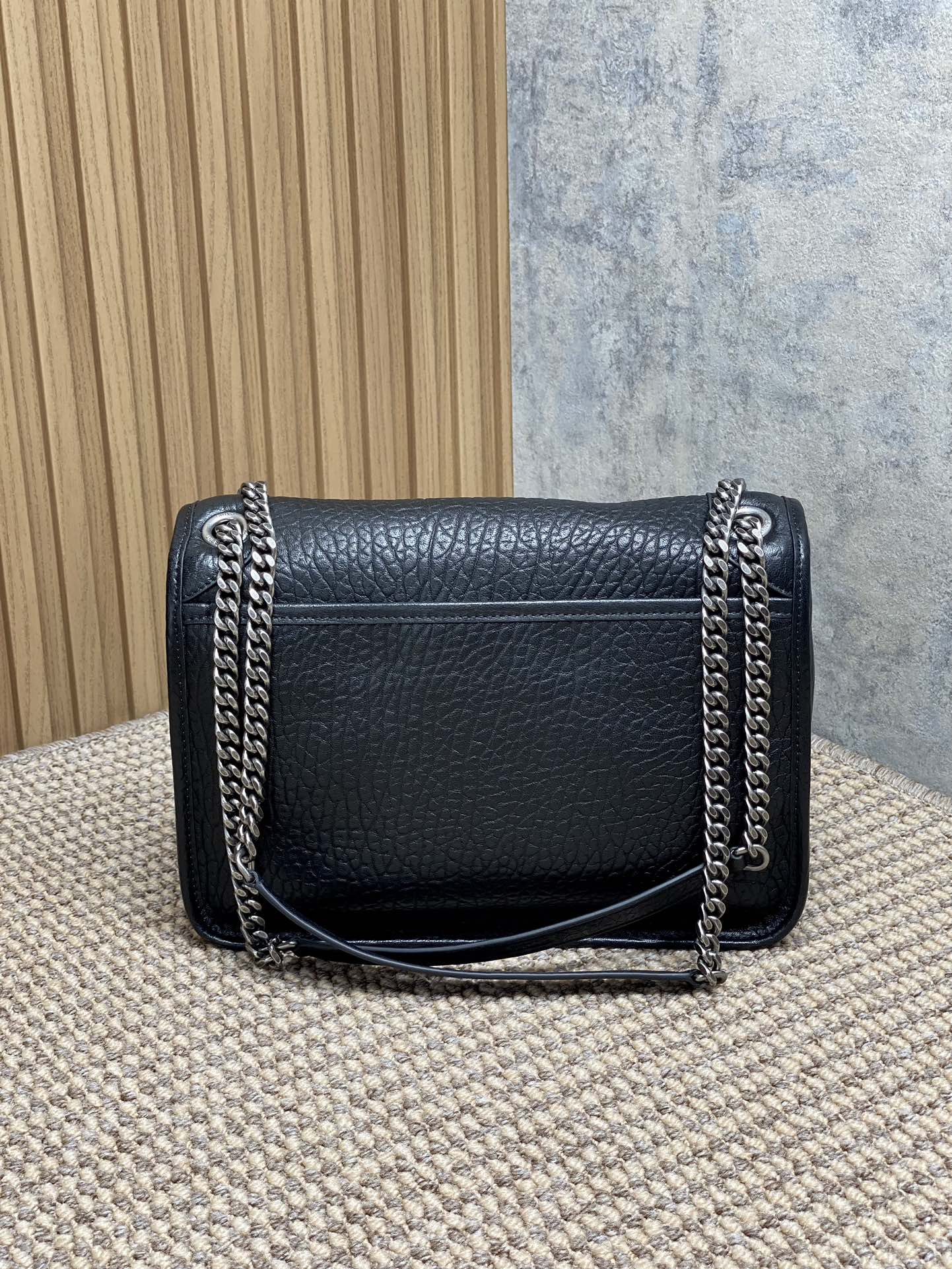 YSL Style Leather Chain Bag Lookbook Reference image 2
