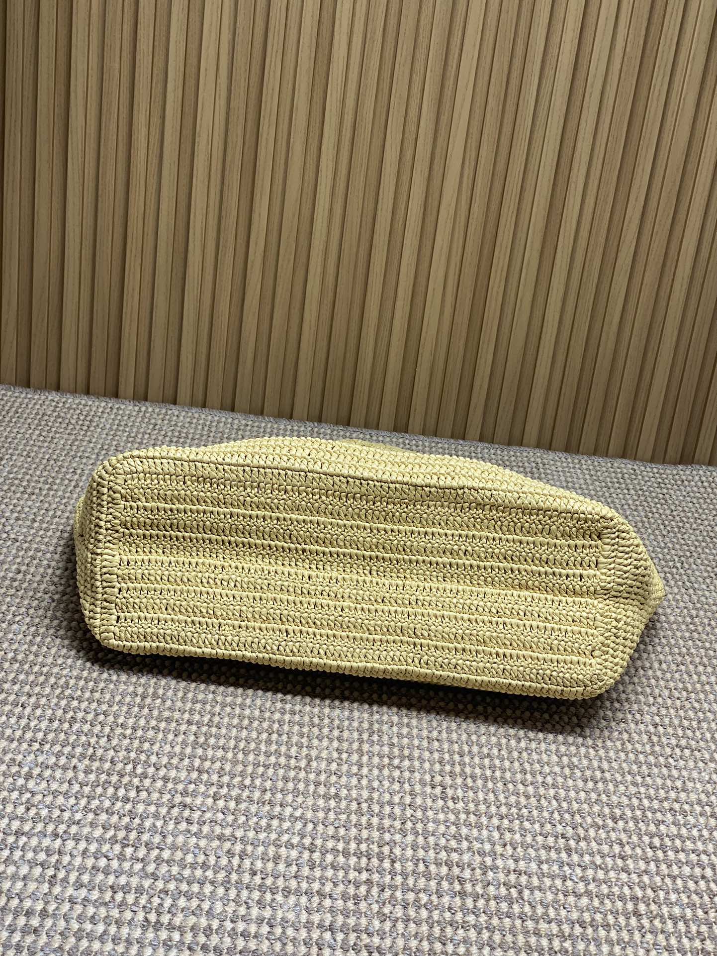 YSL Raffia Saint Laurent Logo Tote Bag