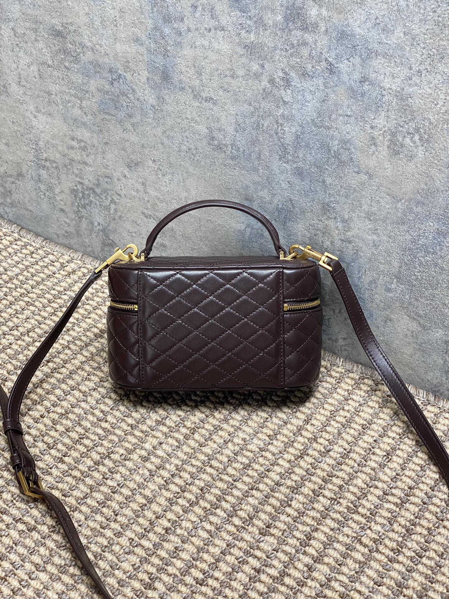 YSL Style Brown Leather Crossbody Bag Lookbook Reference image 2