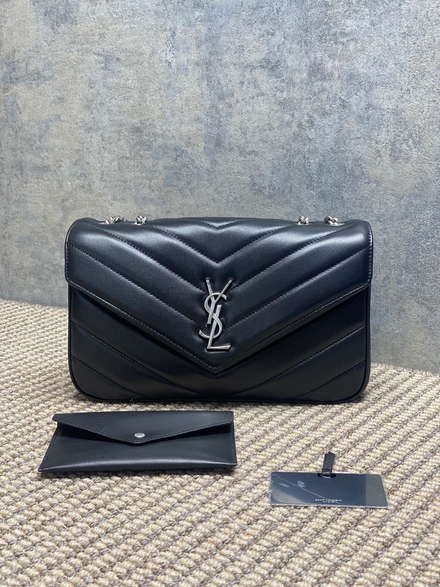 YSL Style Leather Card Holder Lookbook Reference image 1