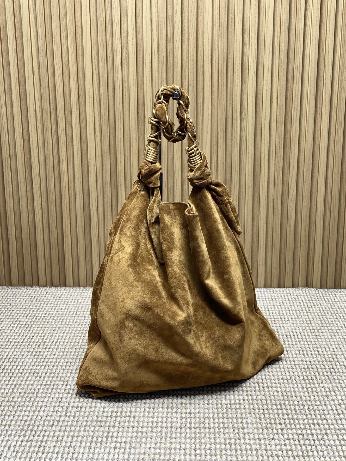 YSL Style Brown Leather Tote Bag style reference detail image 2 from source 770824