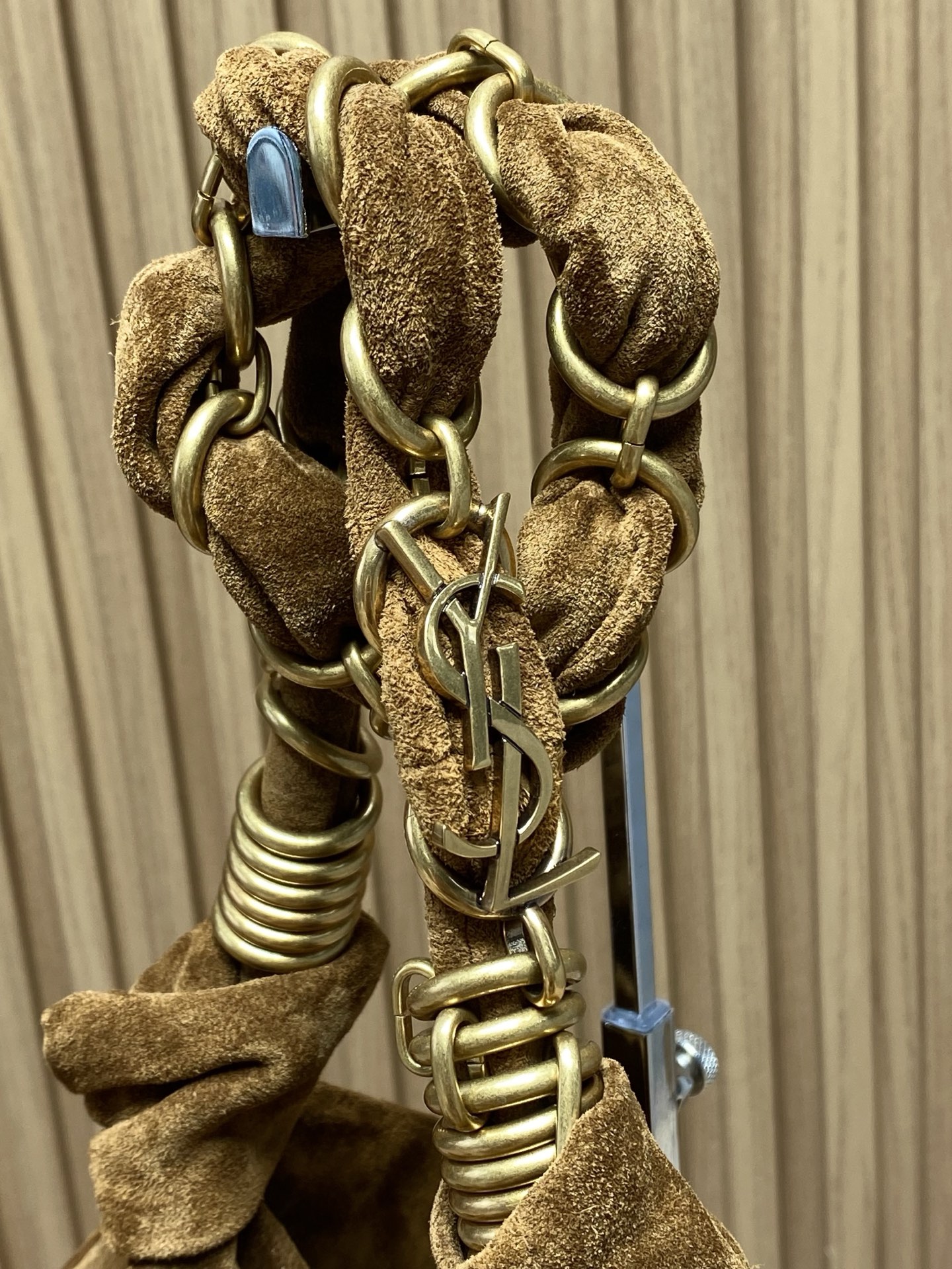 YSL Style Brown Leather Tote Bag style reference detail image 6 from source 770824