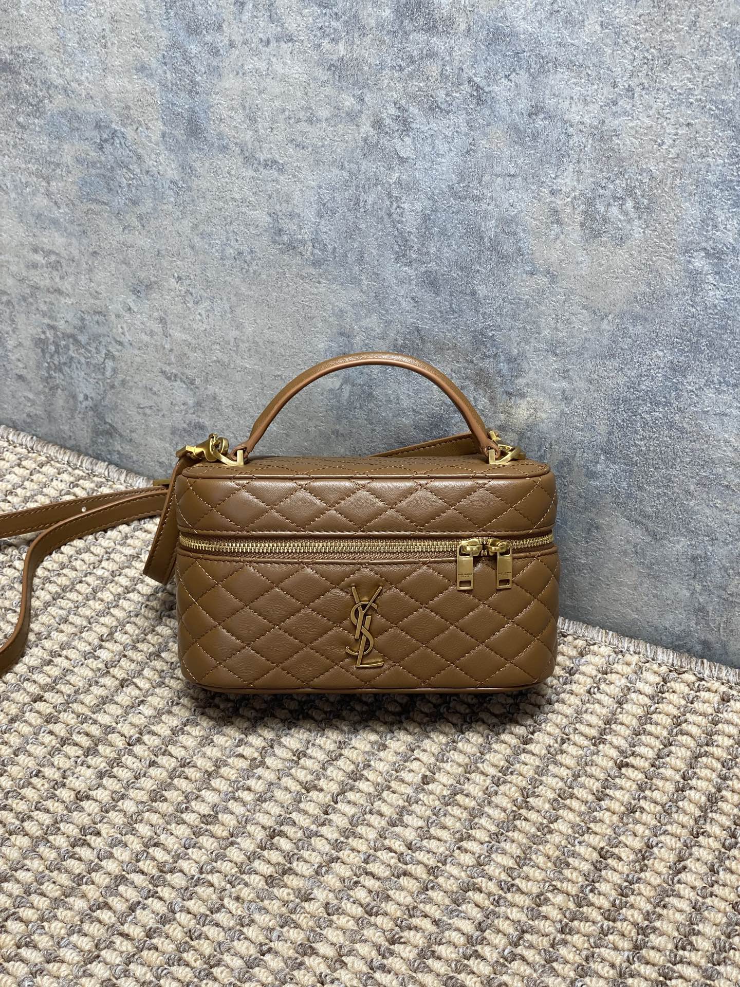 YSL Style Brown Leather Crossbody Bag Lookbook Reference image 1