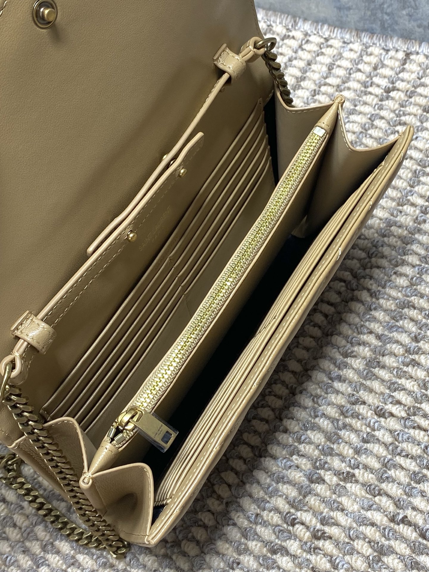 YSL Style Beige Clutch Bags Clutch detail image 9 from source 745616