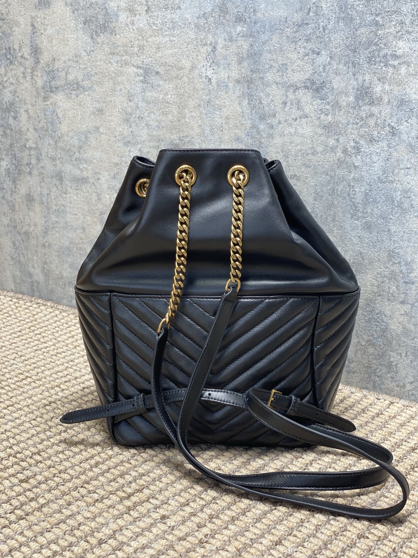YSL Style Leather Backpack Lookbook Reference image 2