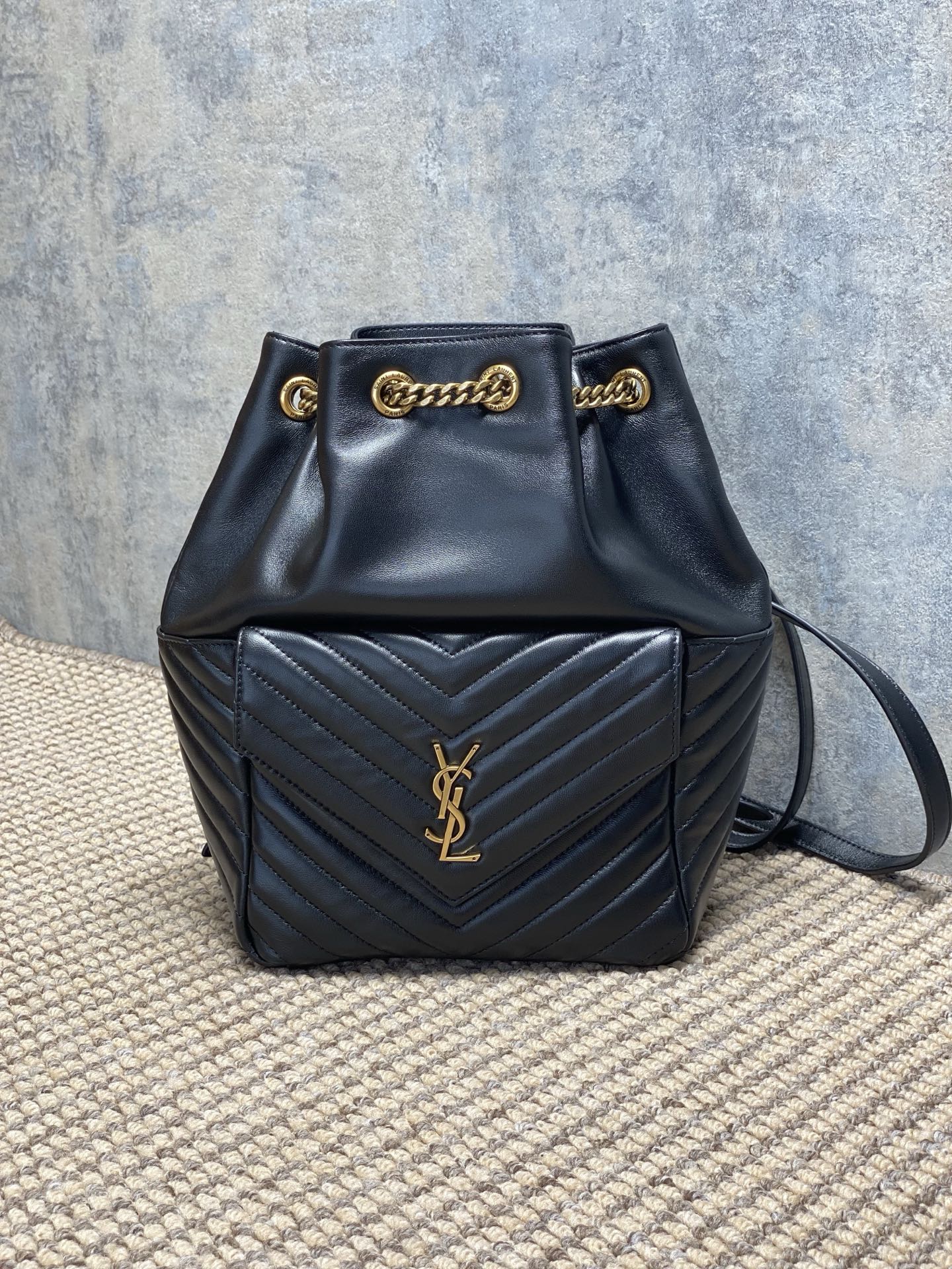 YSL Style Leather Backpack Lookbook Reference image 1