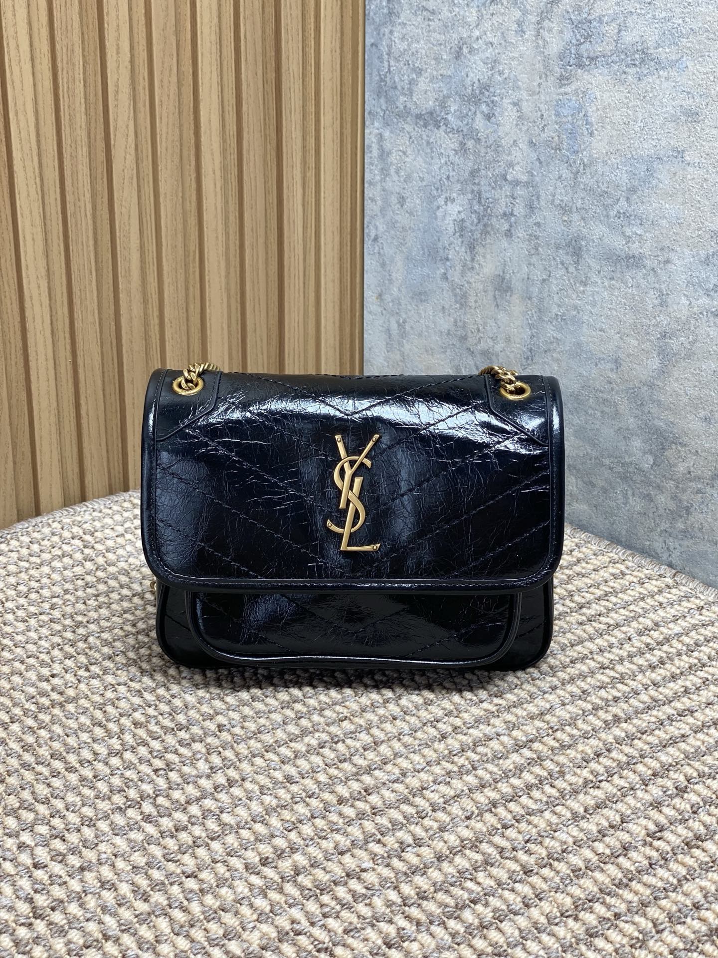 YSL Style Leather Bag Lookbook Reference image 1