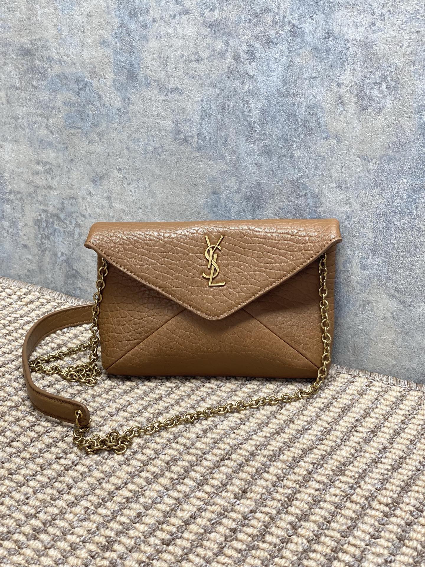 YSL Style Leather Chain Bag Lookbook Reference image 1