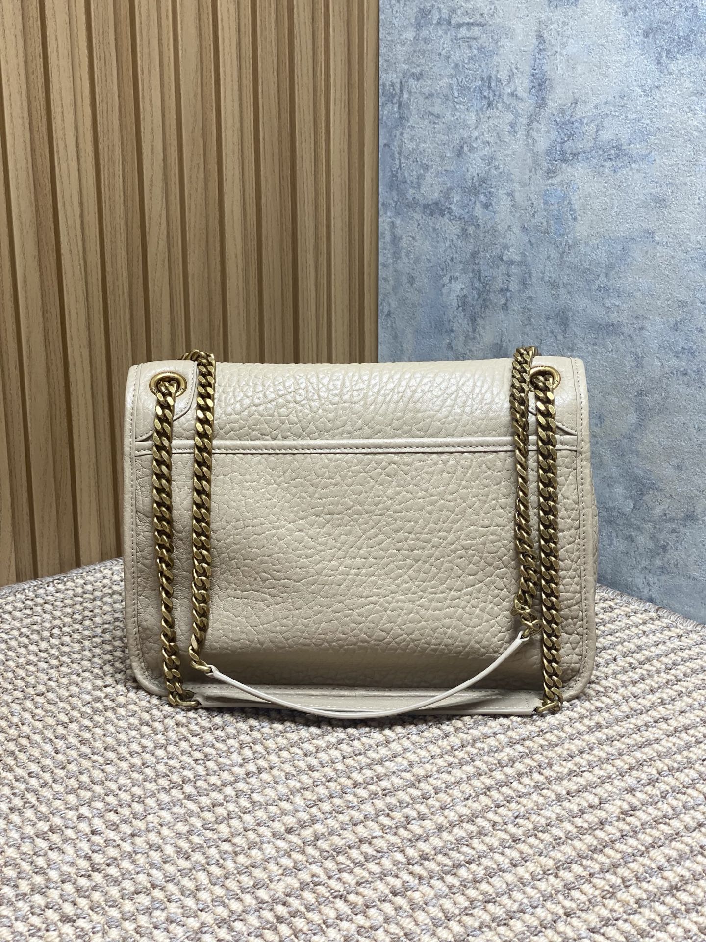 YSL Style Leather Chain Bag Lookbook Reference image 2