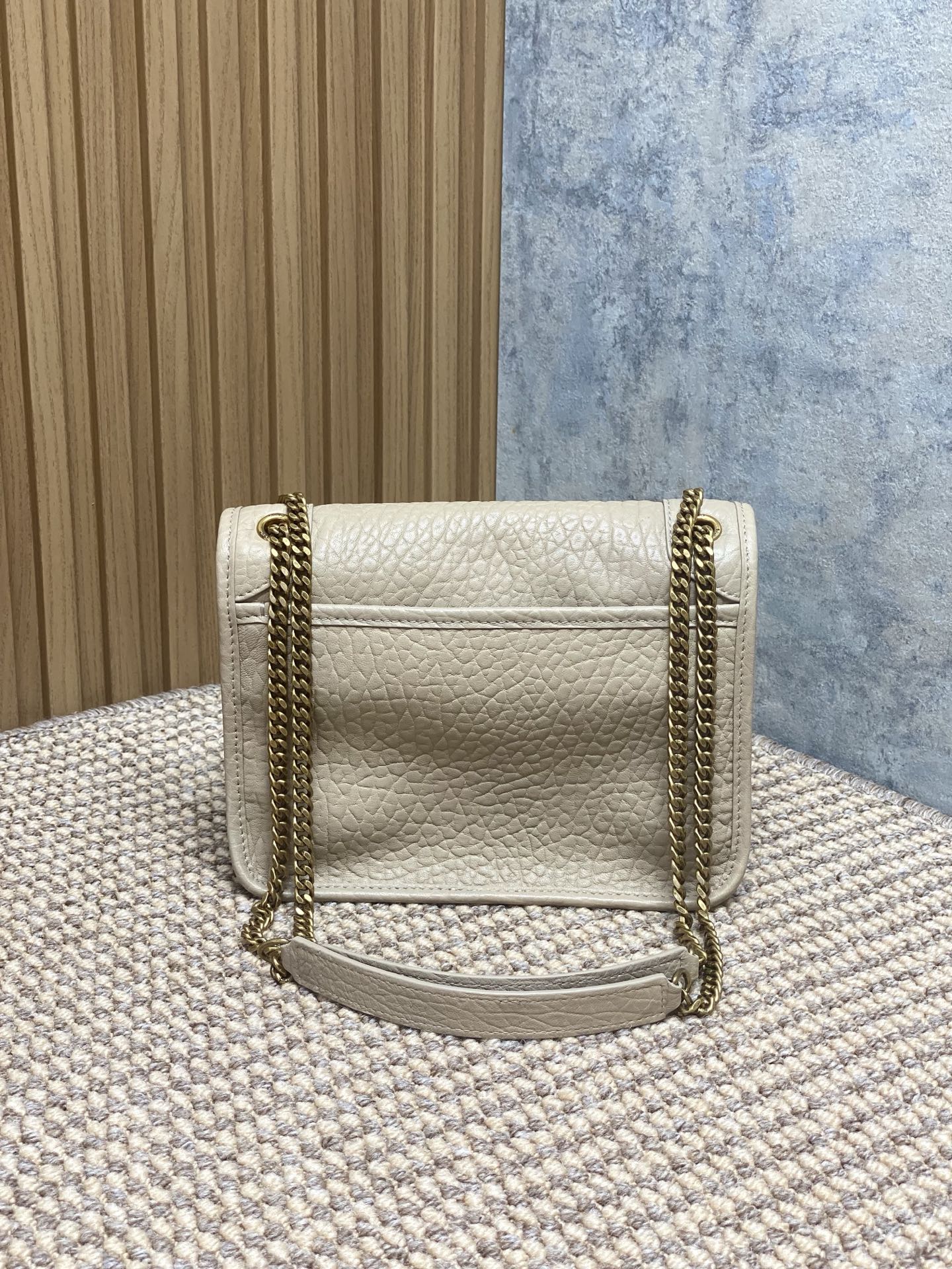 YSL Style Leather Chain Bag Lookbook Reference image 2