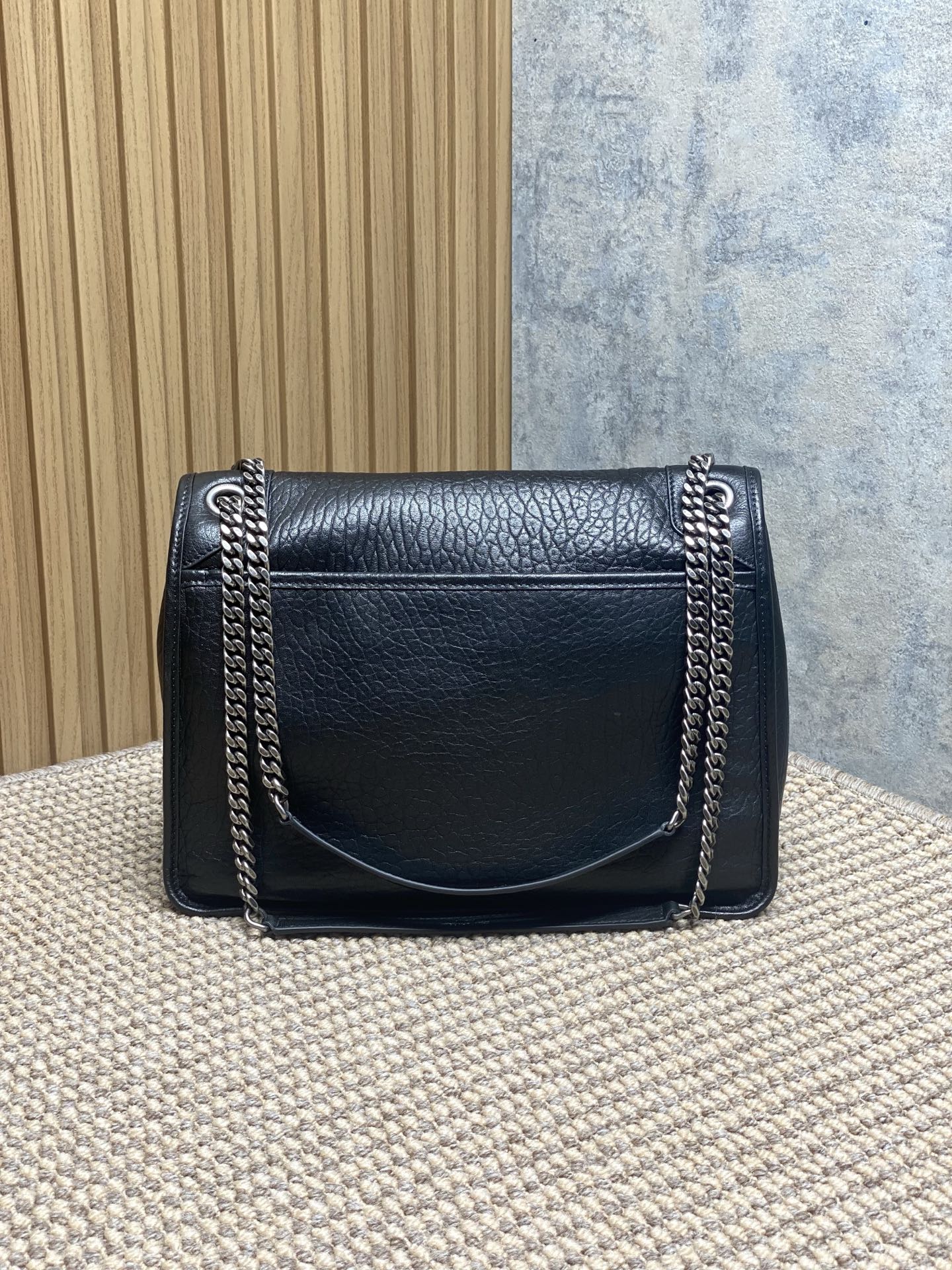 YSL Style Leather Chain Bag Lookbook Reference image 2