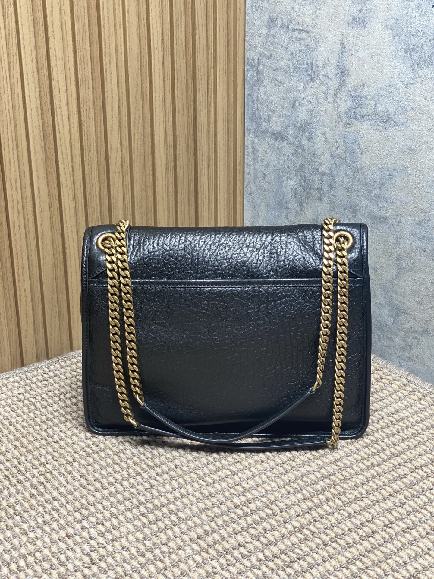 YSL Style Leather Chain Bag Lookbook Reference image 2