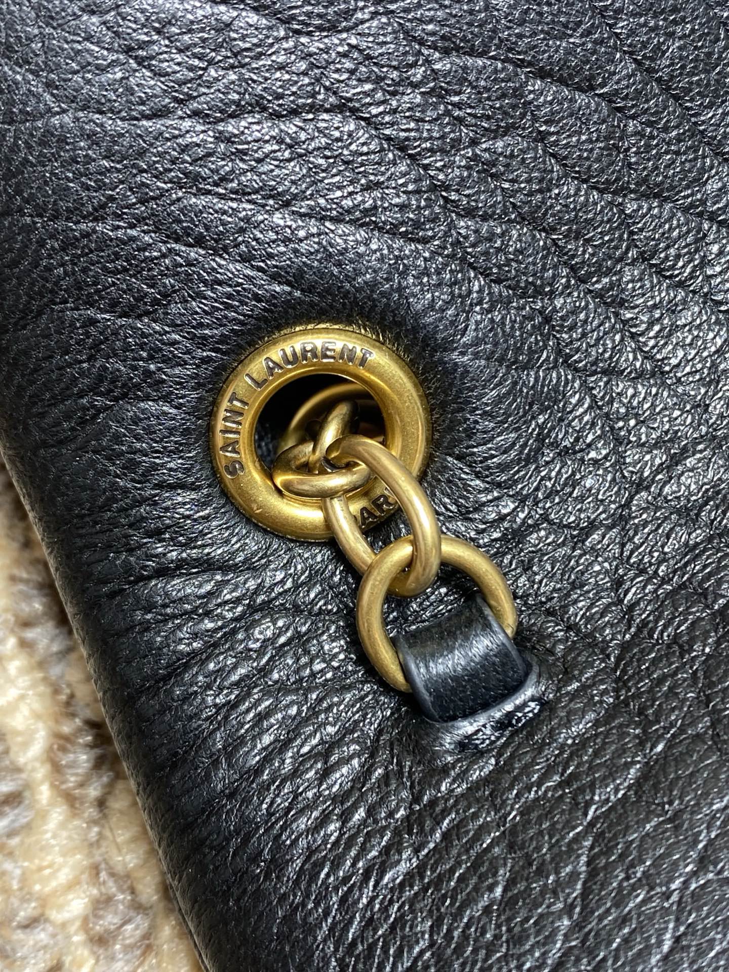 YSL Style Leather Shoulder Bag style reference detail image 7 from source 729421