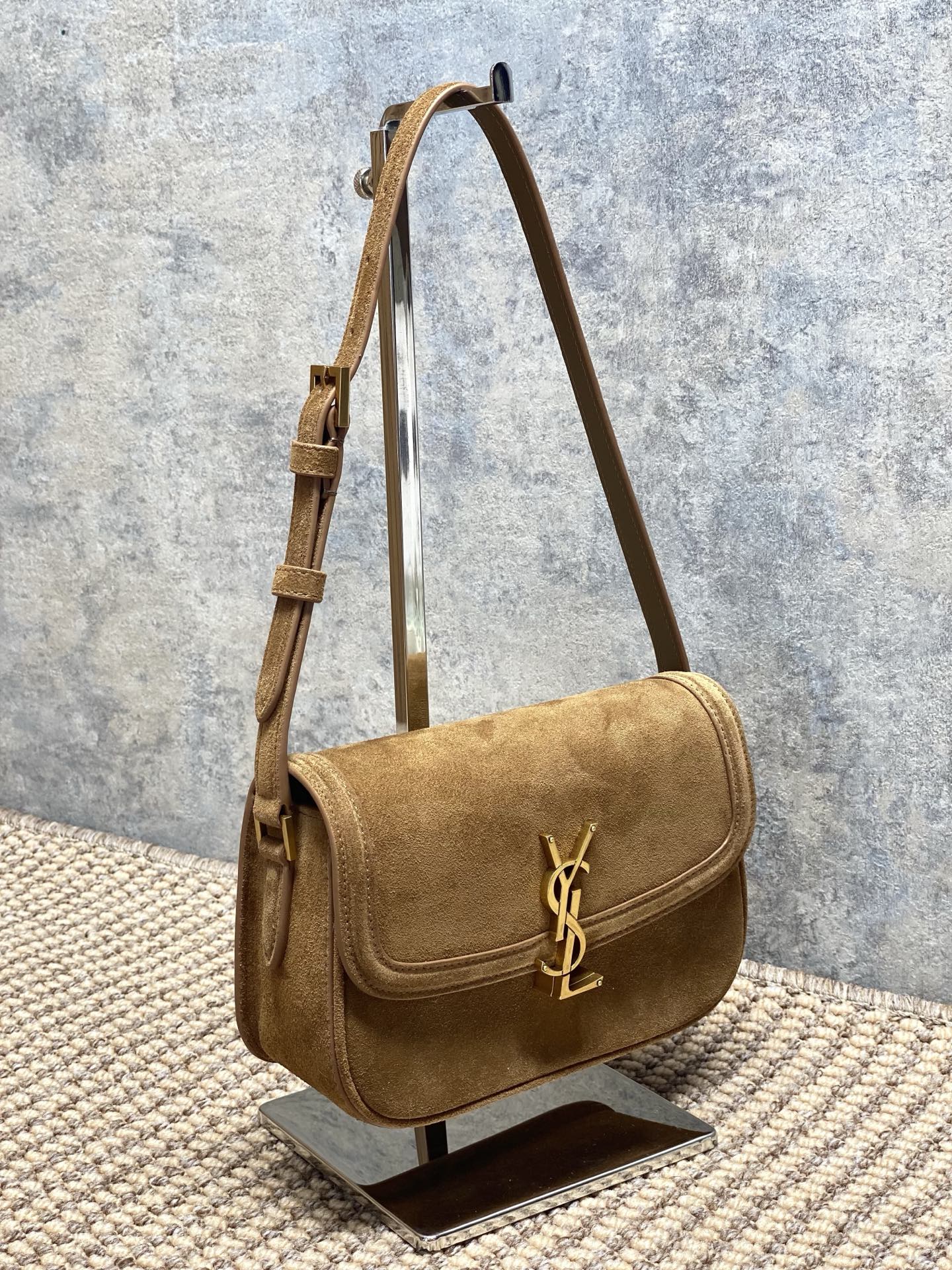 Yves Saint Laurent Solferino Mini Suede Shoulder Bag - Elegant & Compact 3 i1756453743618 3231 0 1