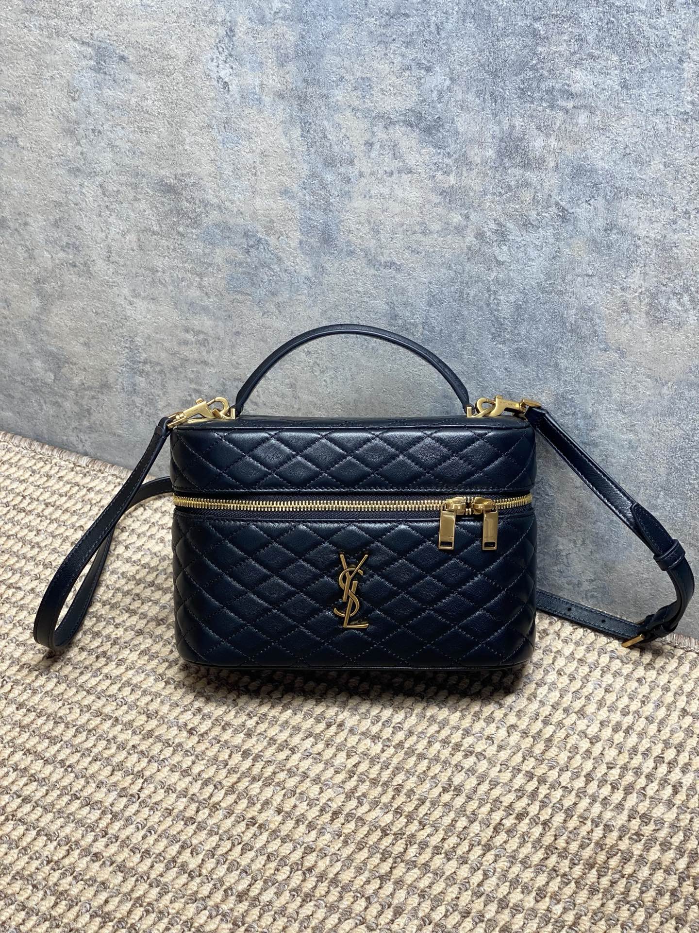 Yves Saint Laurent Gaby Box Bag Lambskin Leather, Compact, Stylish Design