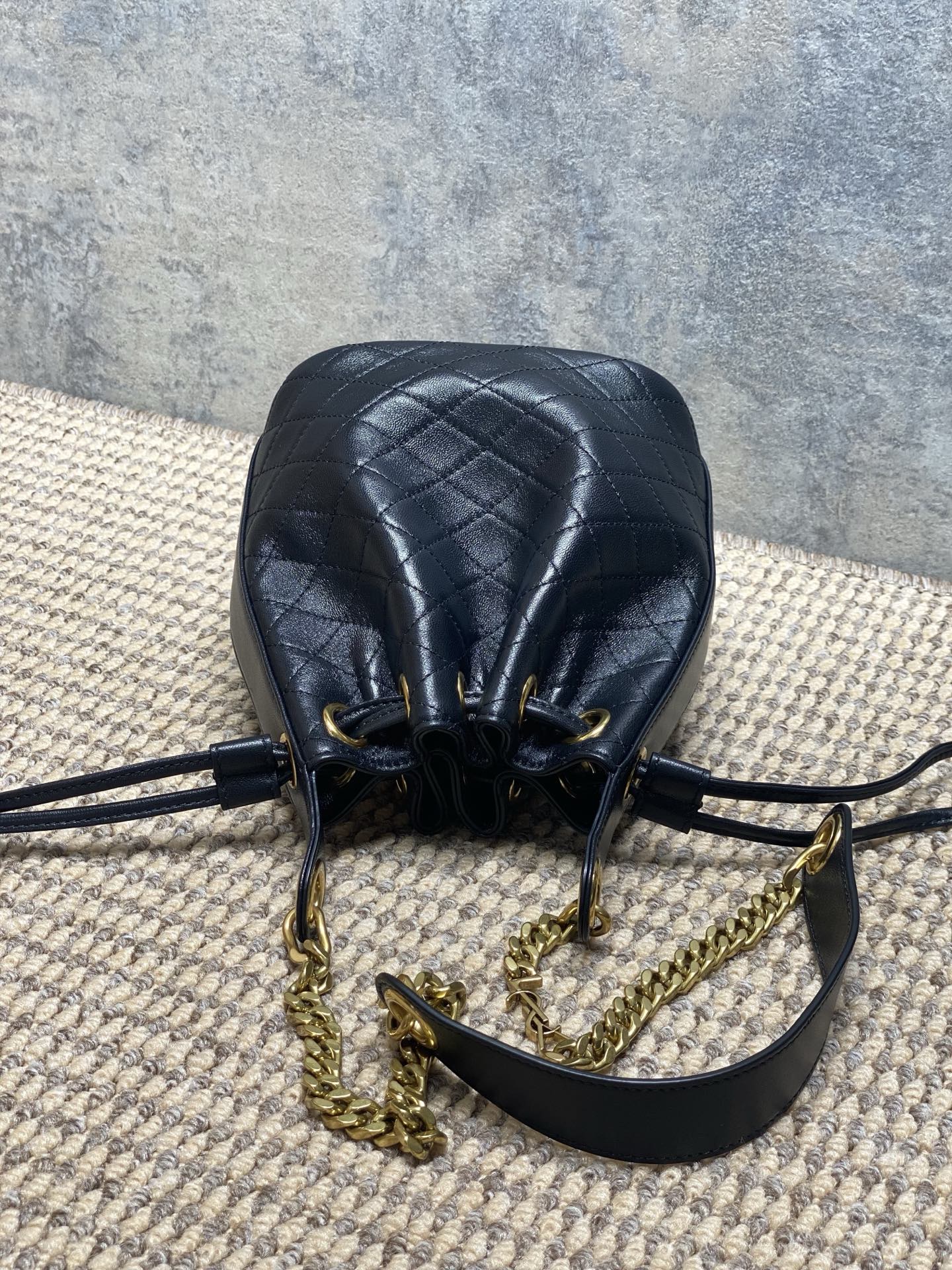 Saint Laurent Le Cassandre Bucket Bag Lambskin Leather with Chain Strap 7 i1758432300057 659 0 5