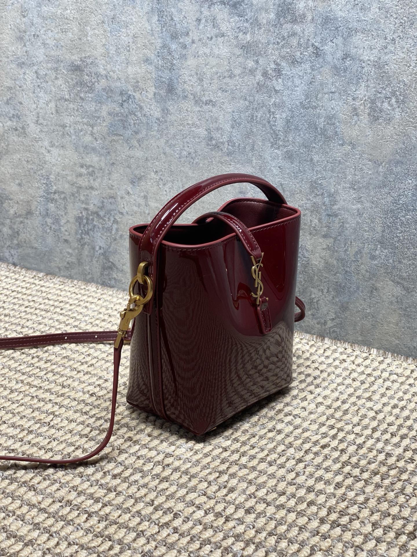 YSL Style Red Leather Crossbody Bag Lookbook Reference image 2