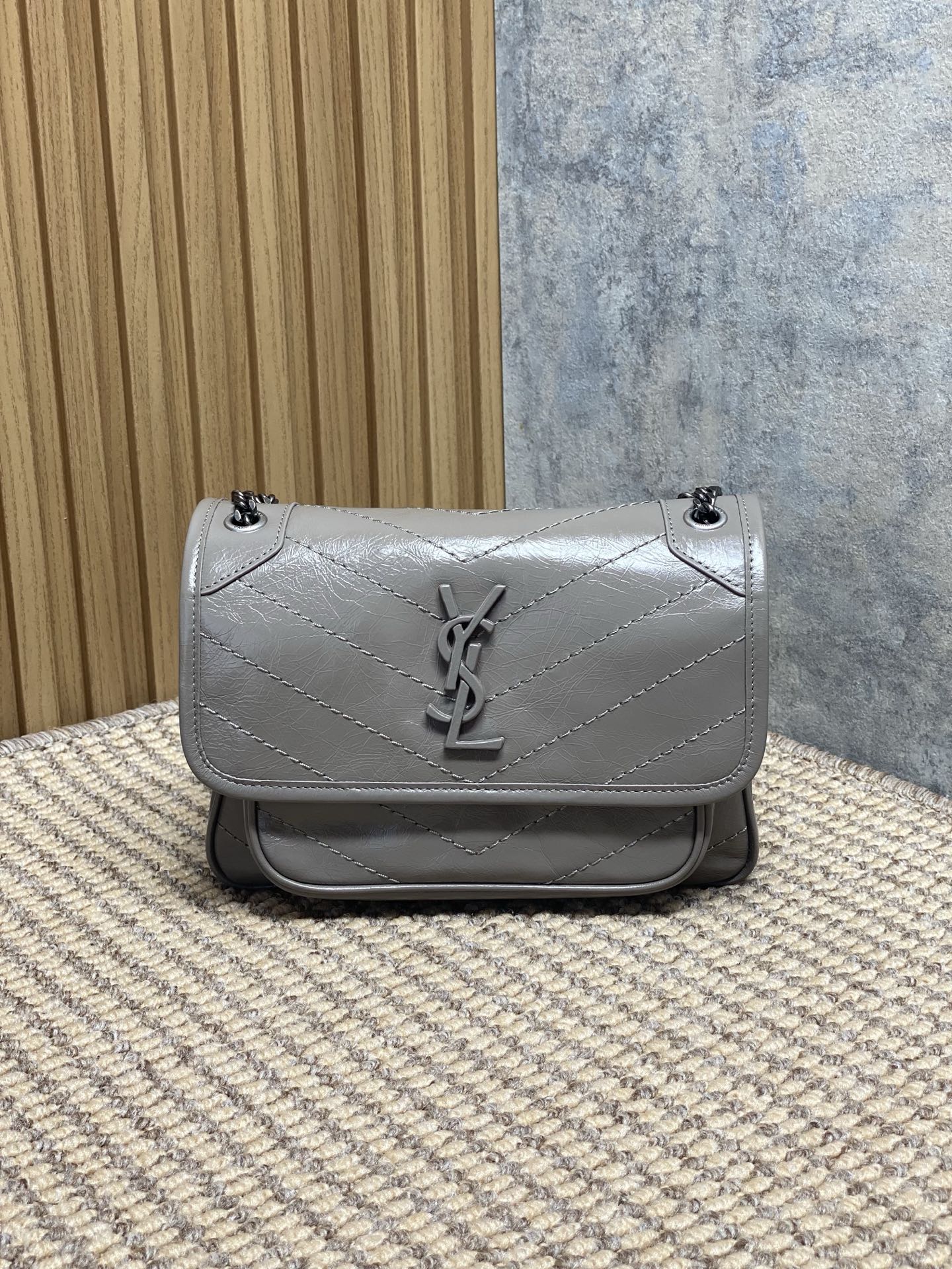YSL Style Leather Bag Lookbook Reference image 1
