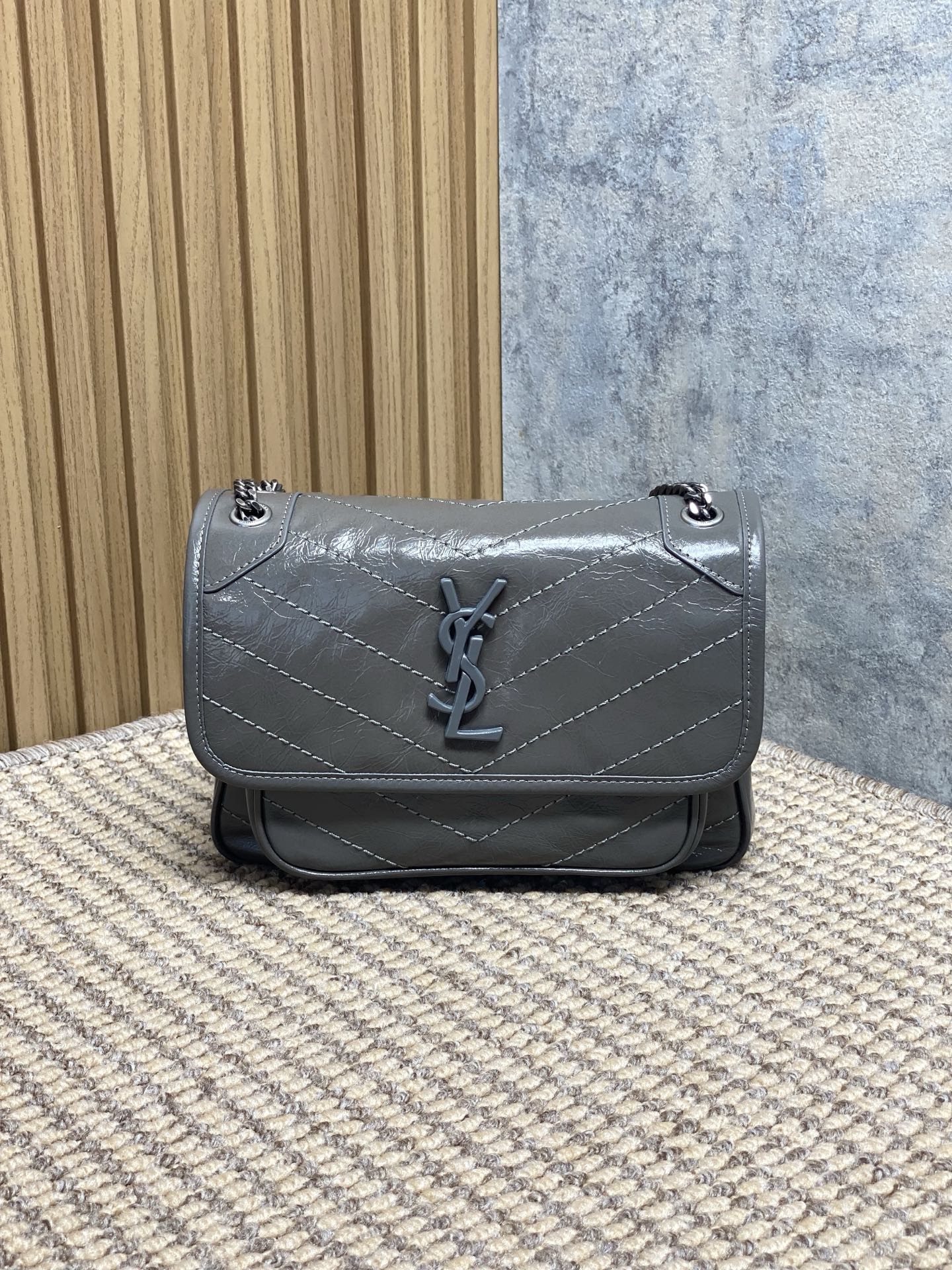 YSL Style Leather Bag Lookbook Reference image 1