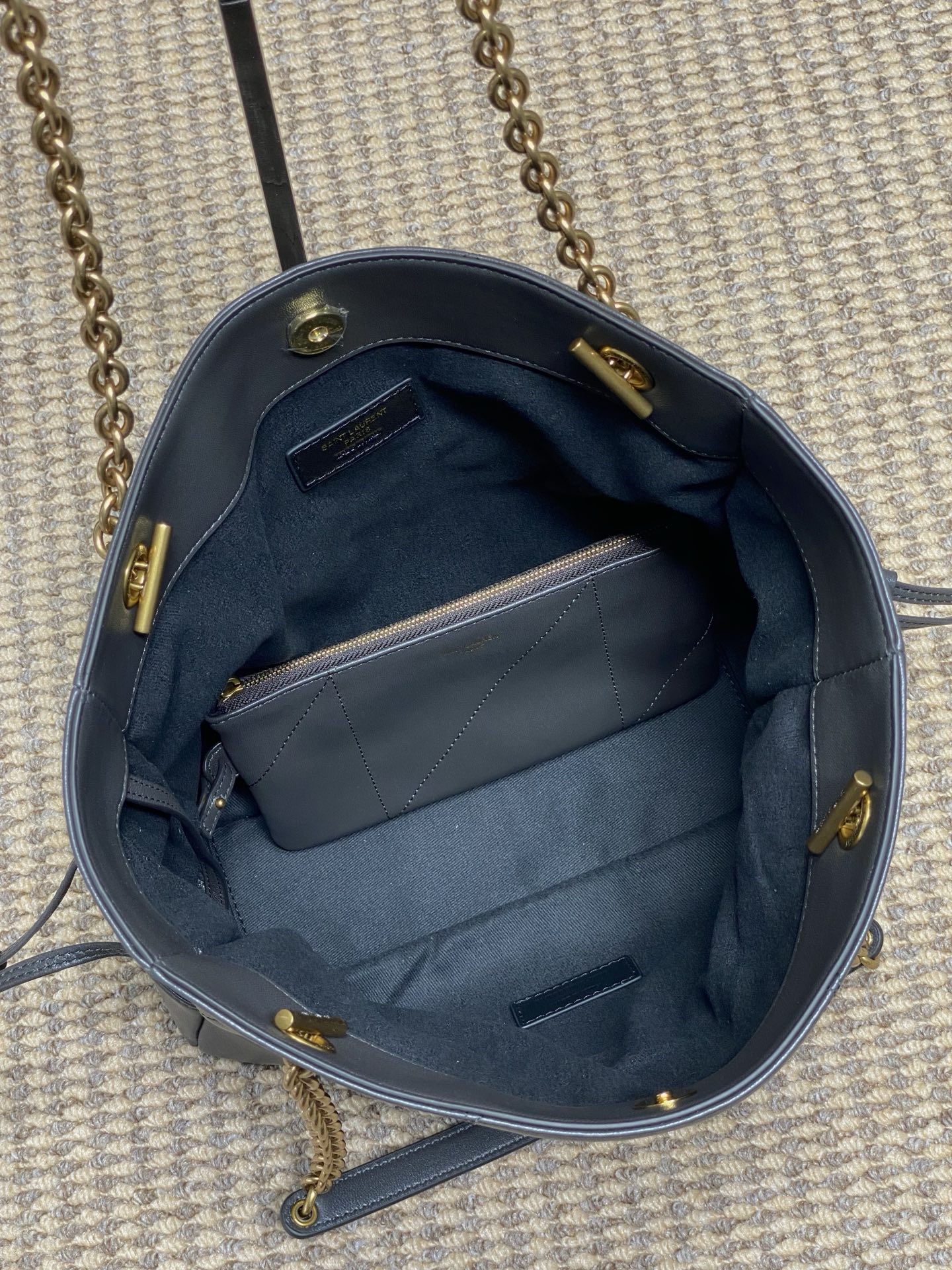 YSL Style Green Leather Chain Bag Bags Chain Bag detail image 9 from source 763064