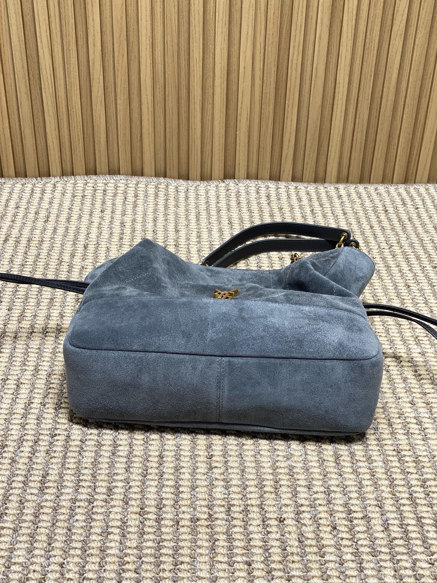 YSL Style Grey Leather Crossbody Bag Bags Crossbody Bag detail image 4 from source 763067