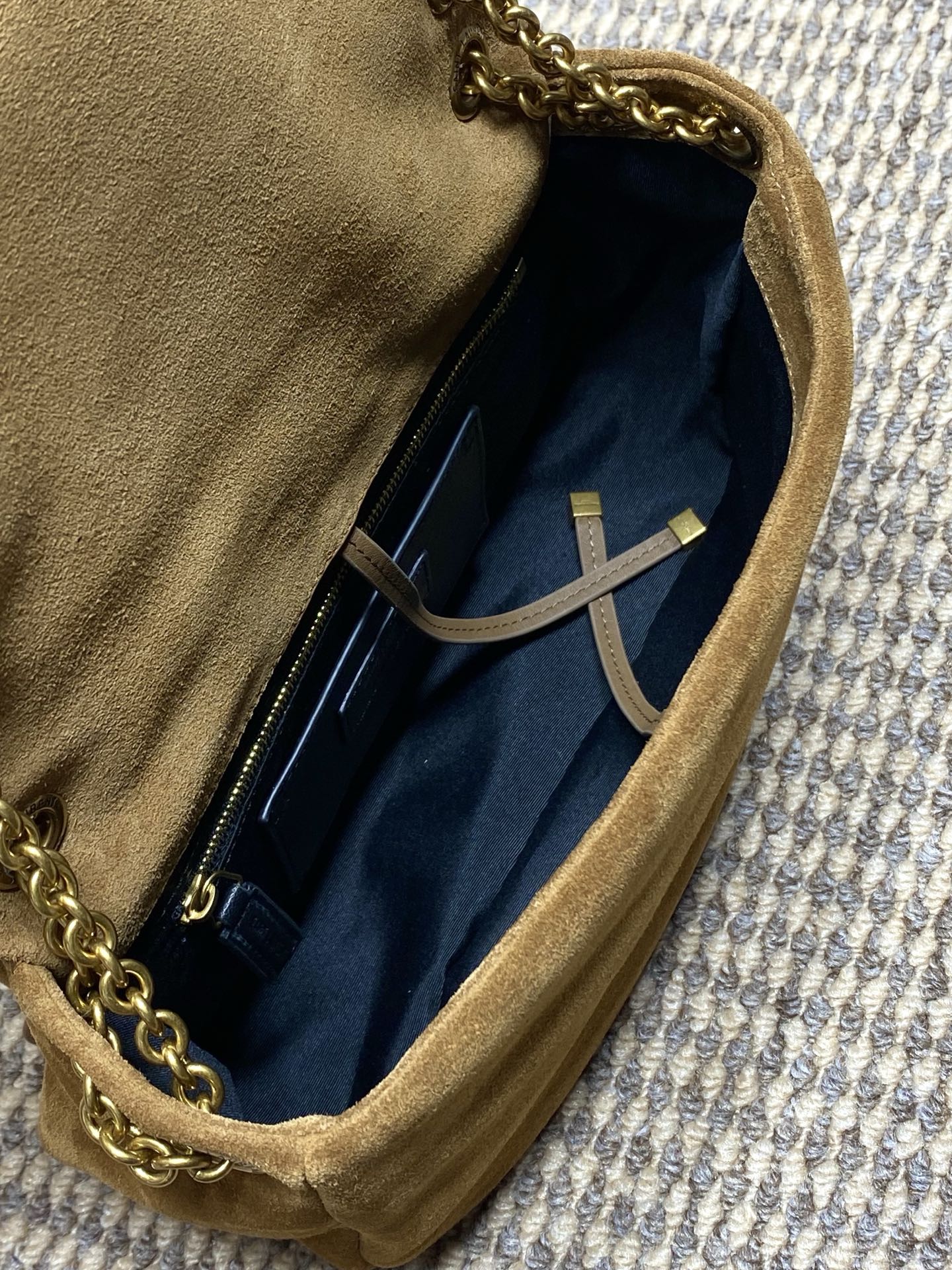 YSL Style Brown Leather Shoulder Bag Bags Shoulder Bag detail image 8 from source 745696