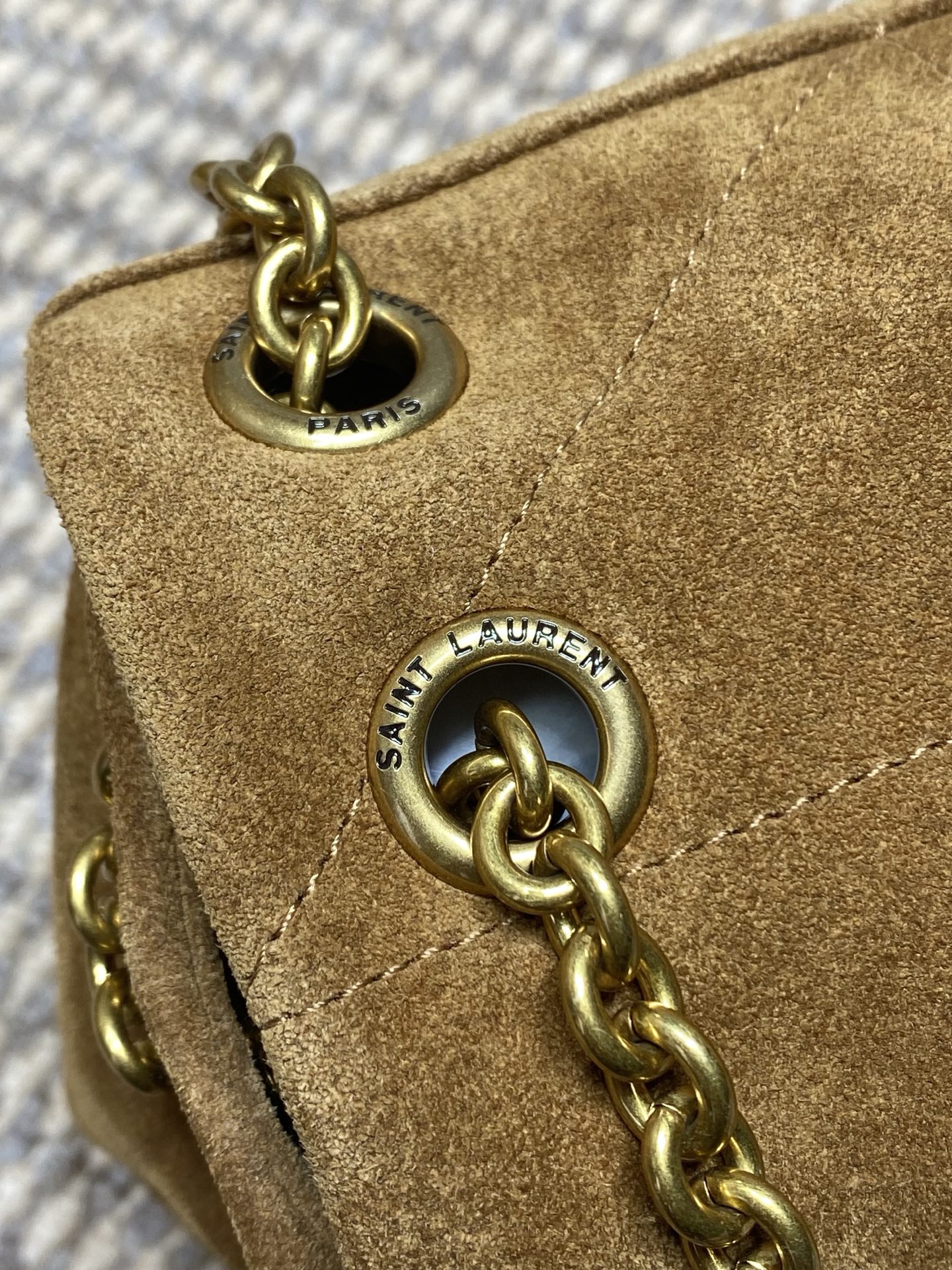 YSL Style Brown Leather Shoulder Bag Bags Shoulder Bag detail image 5 from source 745696