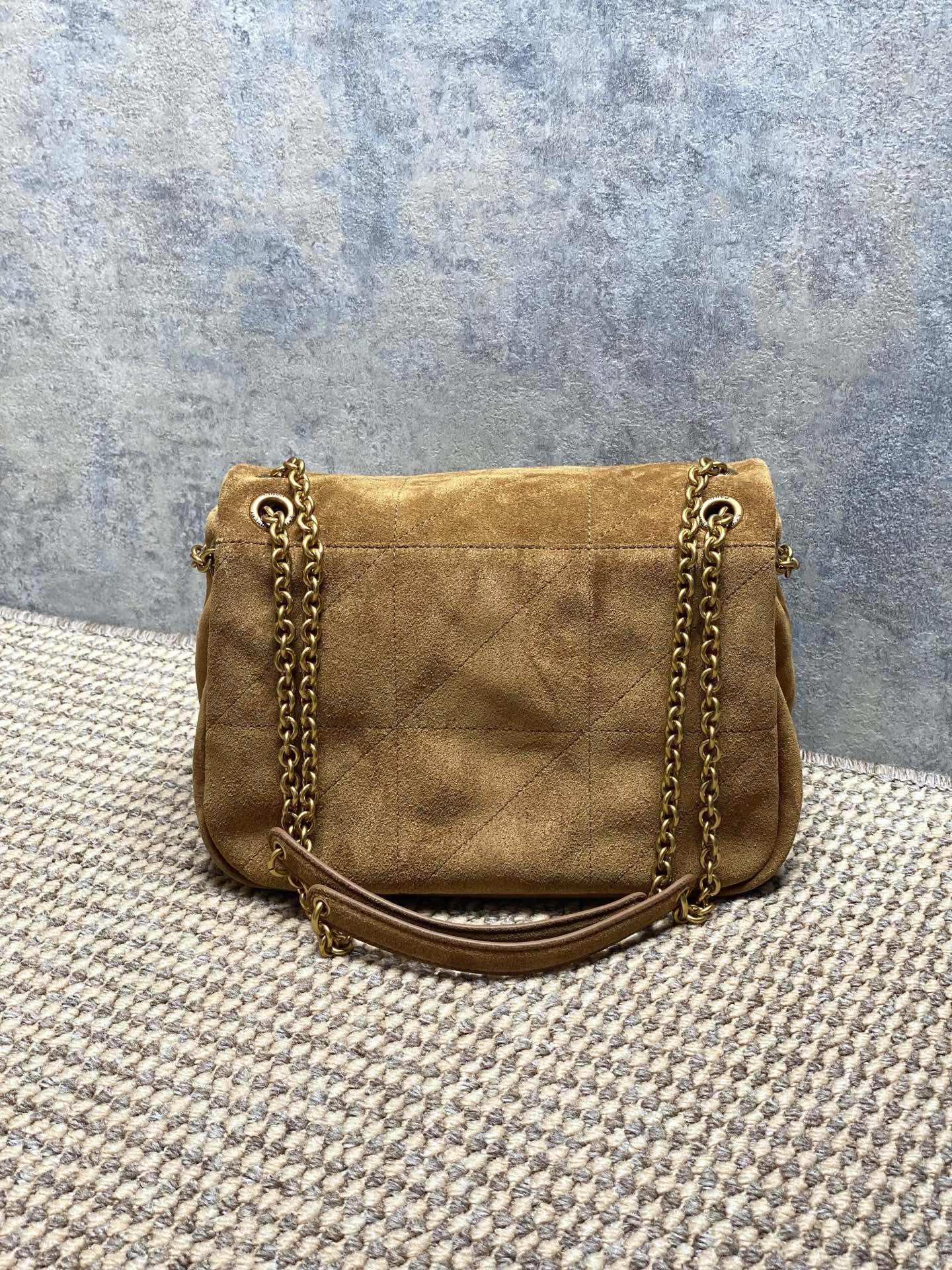 YSL Style Brown Leather Shoulder Bag Lookbook Reference image 2