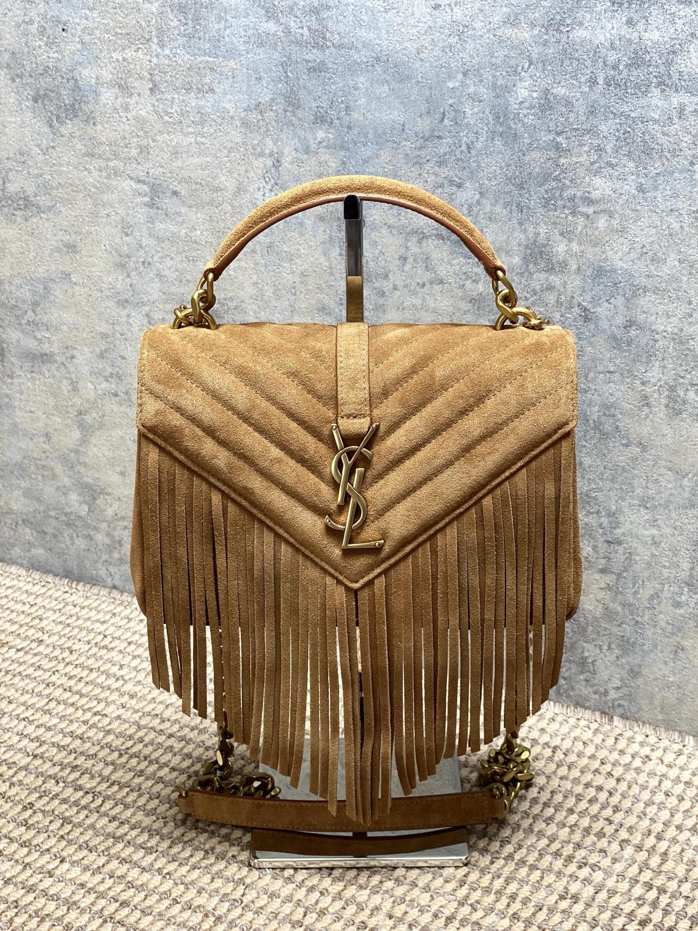 YSL Style Leather Messenger Bag Lookbook Reference image 1