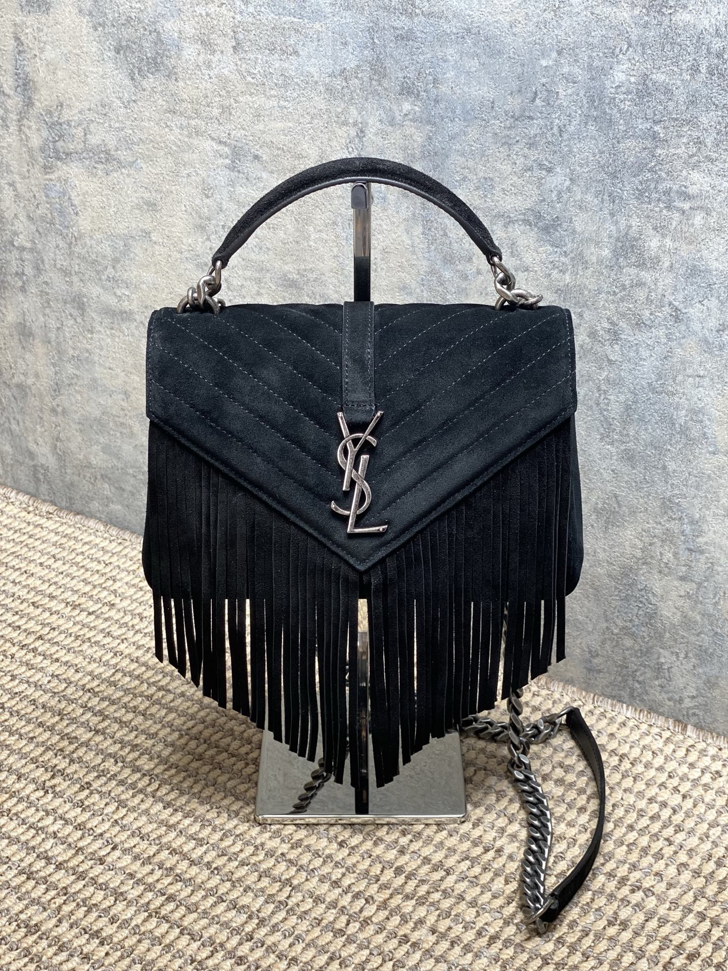 YSL Style Leather Messenger Bag Lookbook Reference image 1
