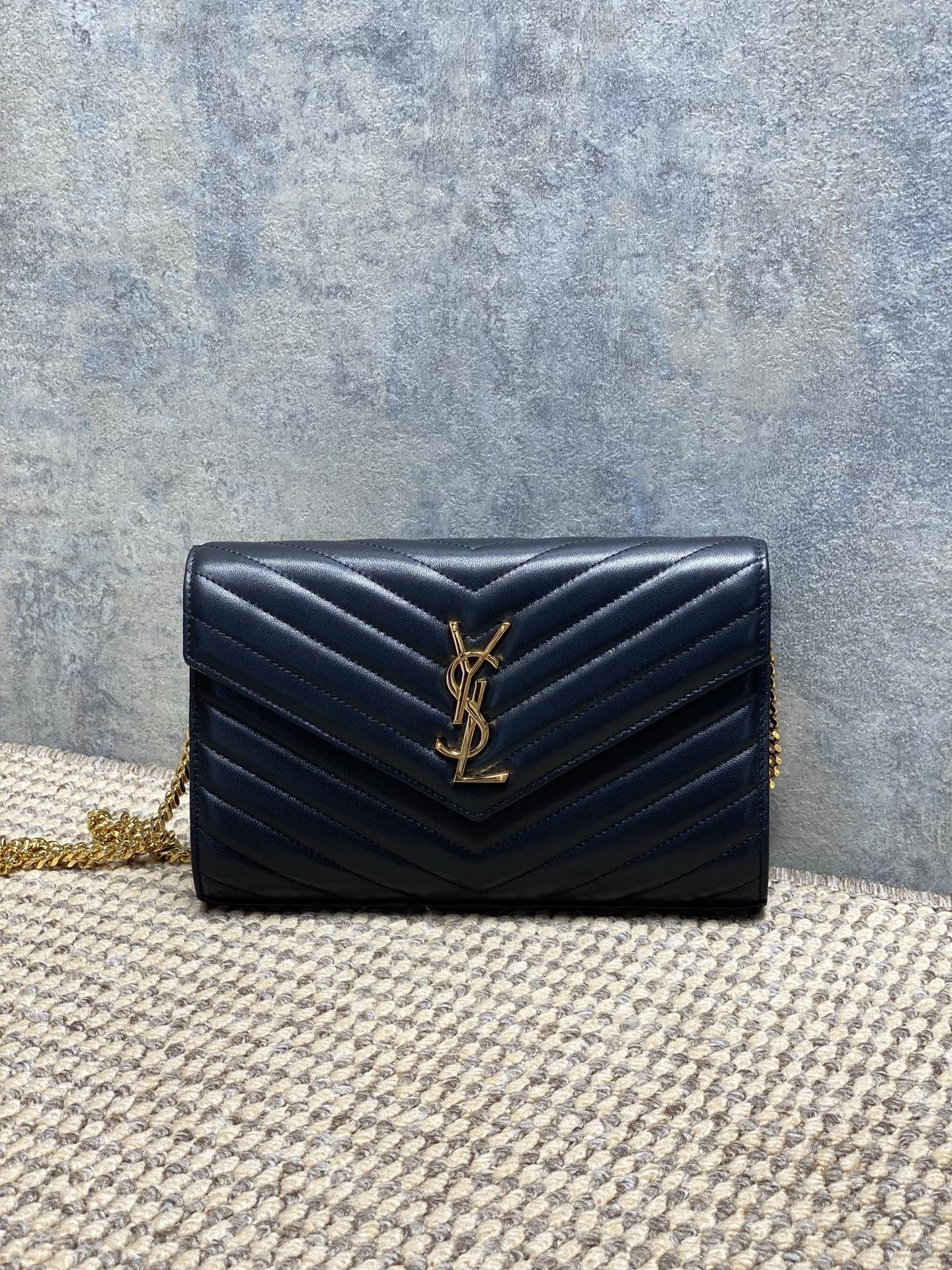 YSL Style Leather Clutch Lookbook Reference image 1