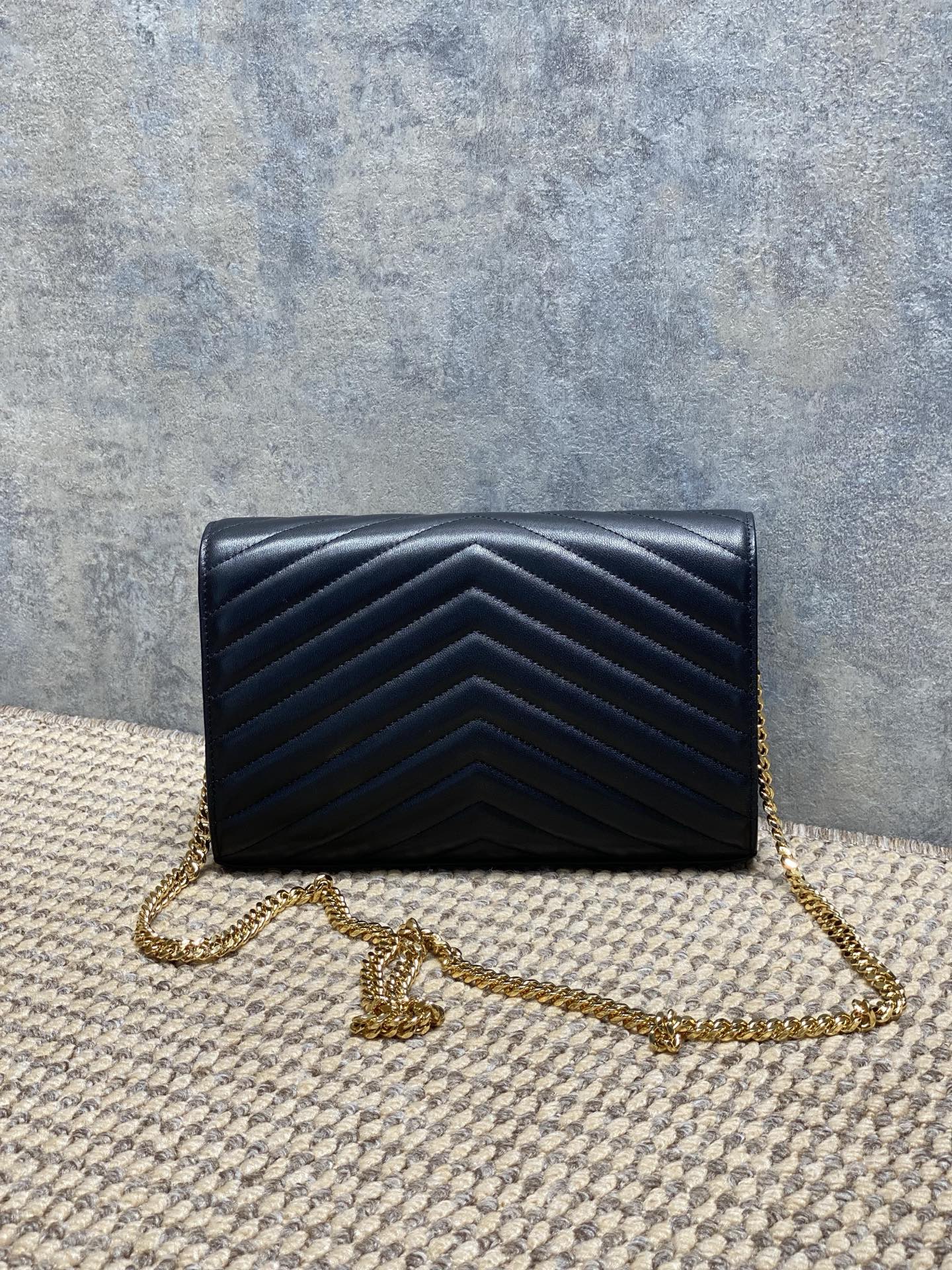 YSL Style Leather Clutch Lookbook Reference image 2