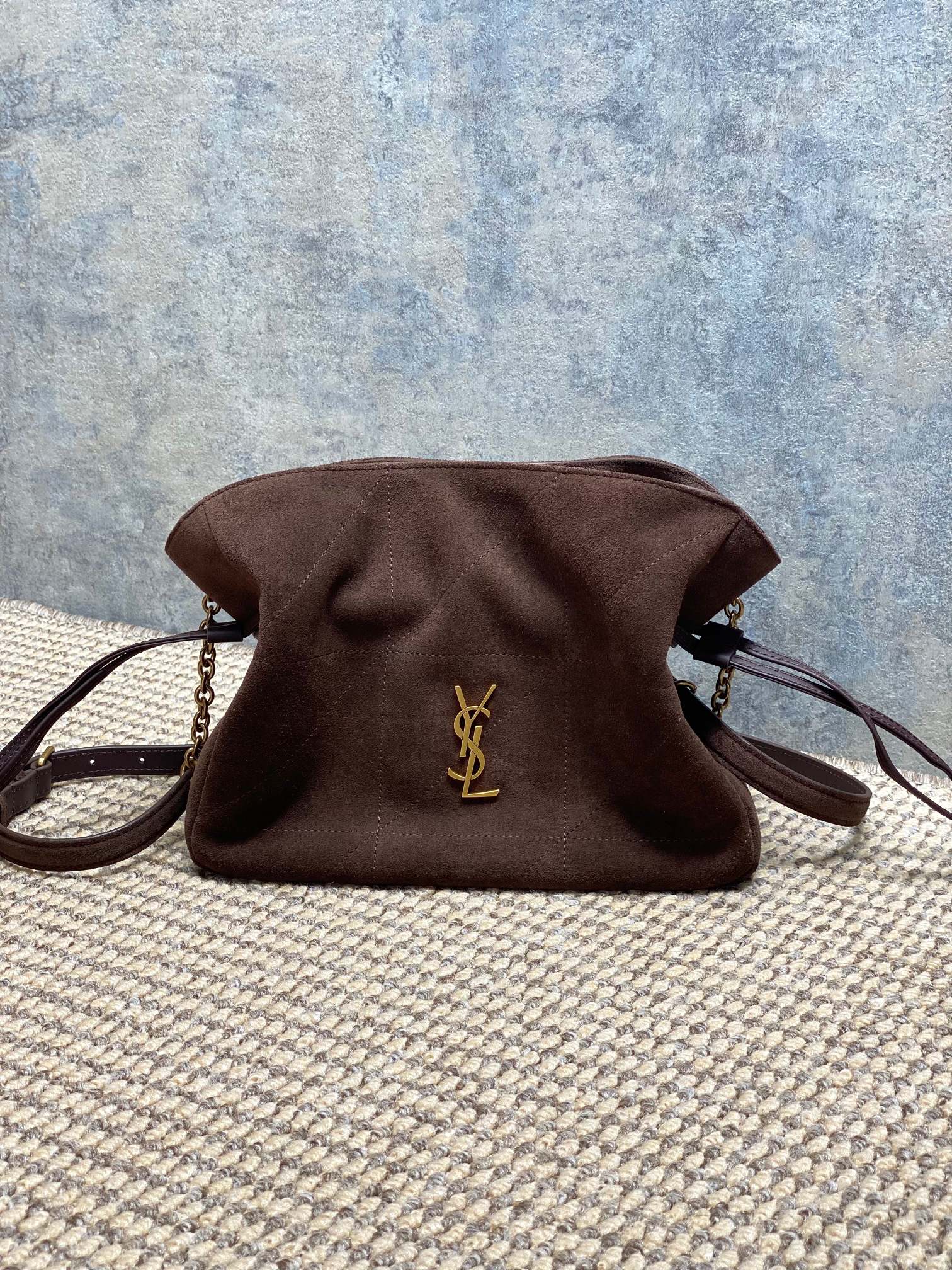 YSL Style Brown Backpack Lookbook Reference image 1