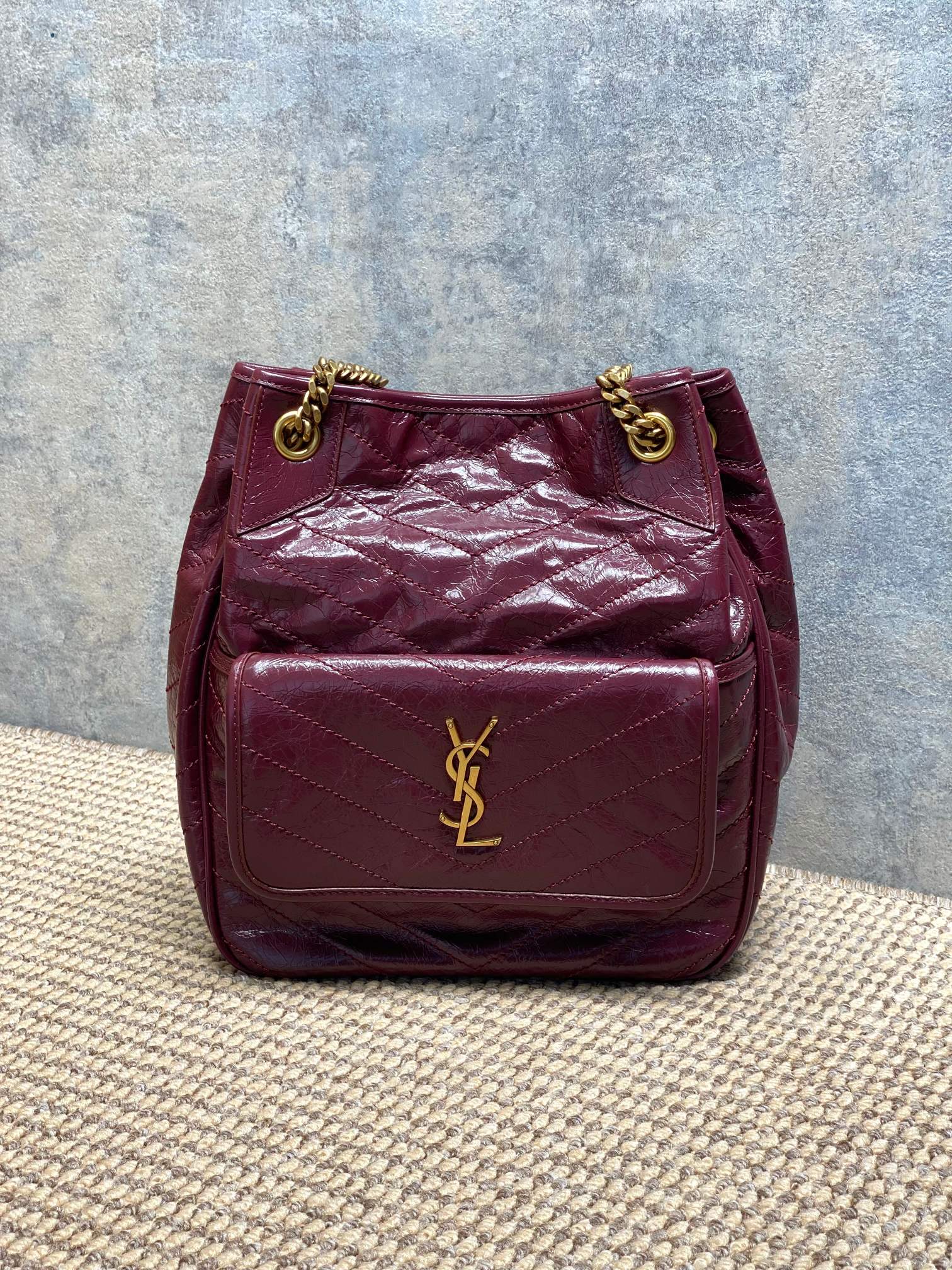 YSL Style Leather Tote Bag Lookbook Reference image 1