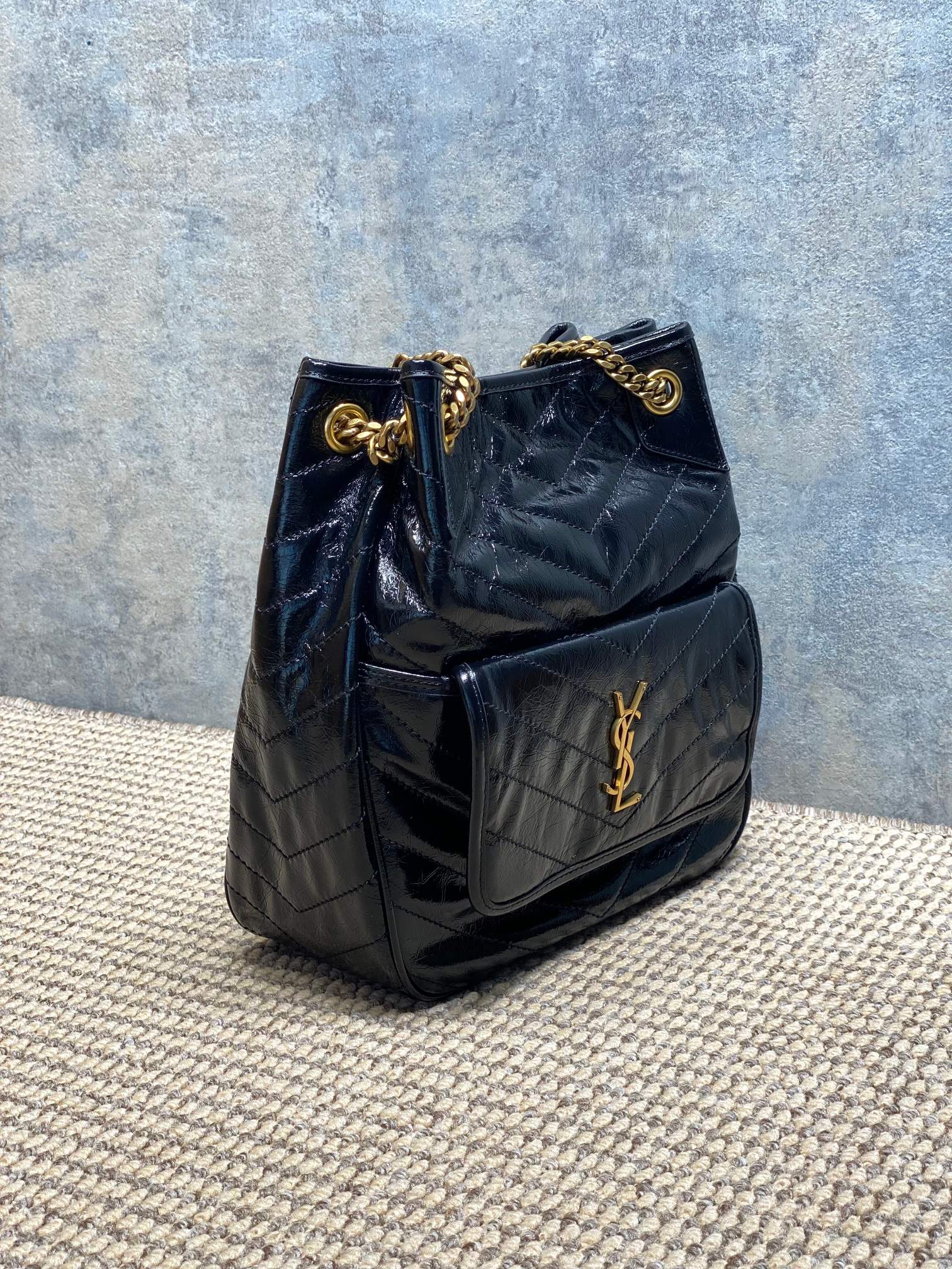 YSL Style Leather Tote Bag Lookbook Reference image 2