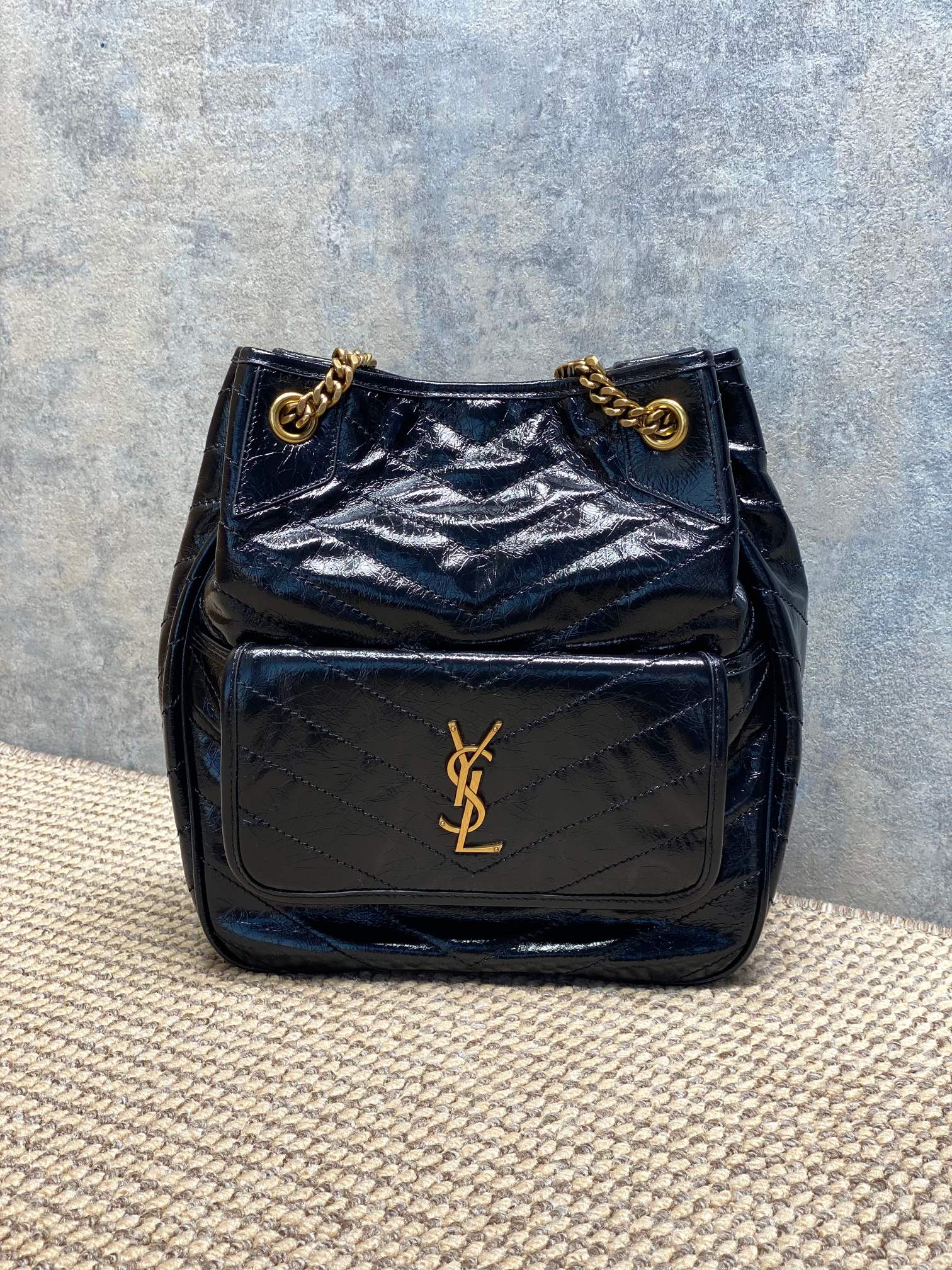 YSL Style Leather Tote Bag Lookbook Reference image 1
