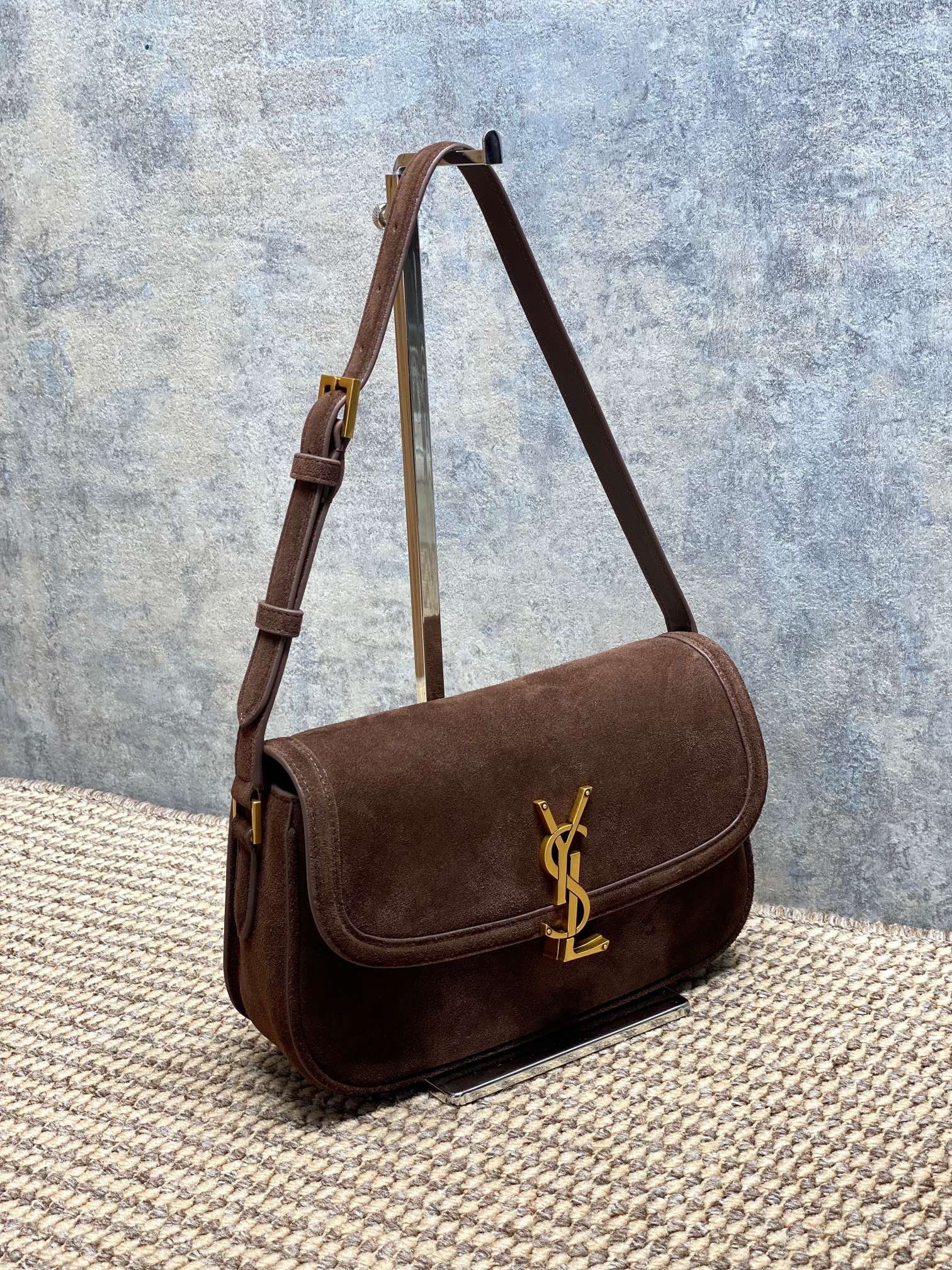 YSL Style Leather Shoulder Bag Lookbook Reference image 2