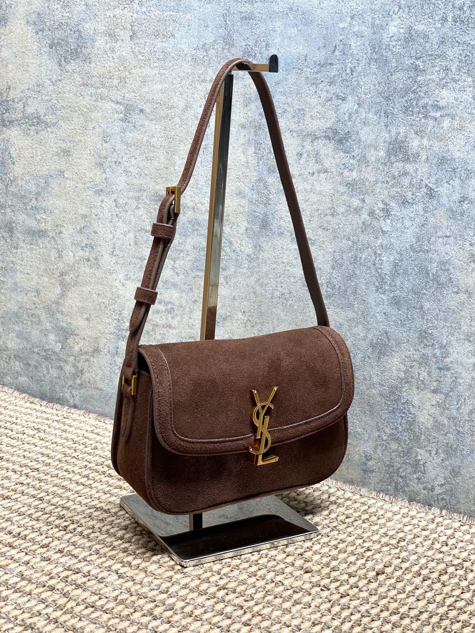 YSL Style Leather Shoulder Bag Lookbook Reference image 2