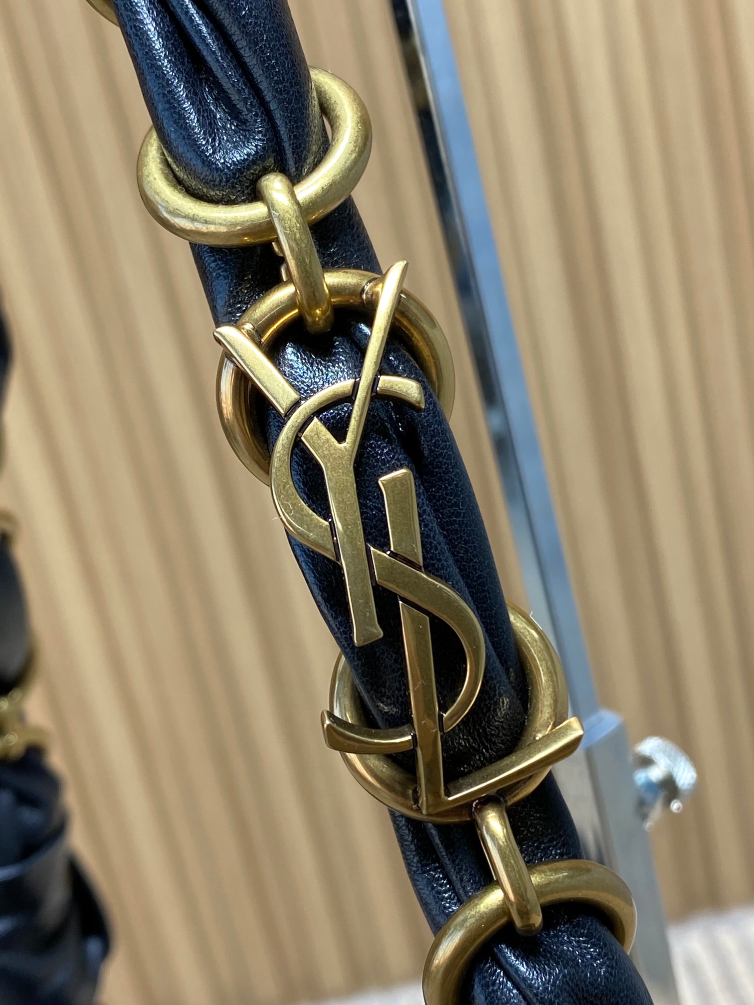 YSL Style Black Leather Crossbody Bag style reference detail image 6 from source 763183