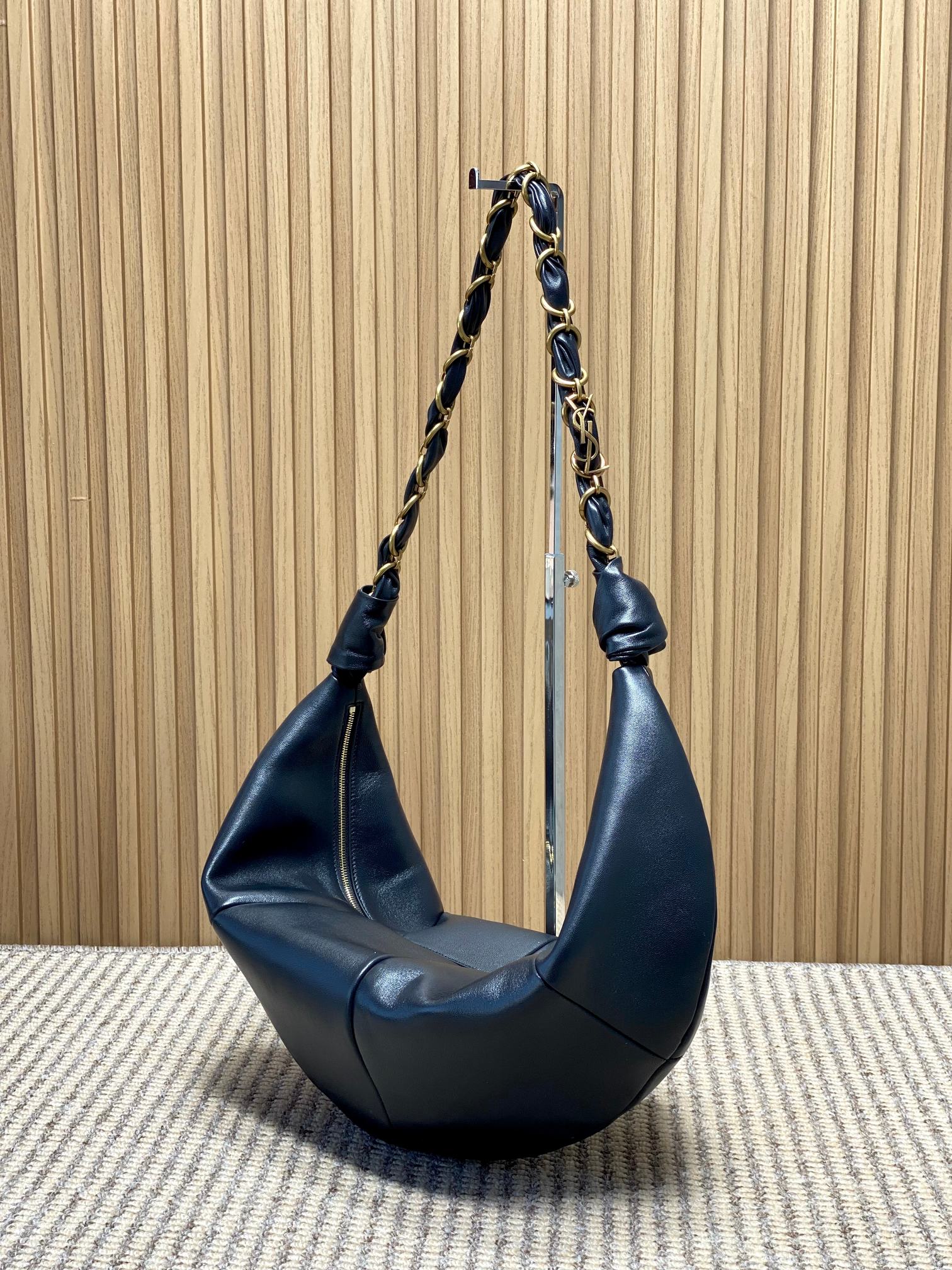 YSL Style Black Leather Crossbody Bag style reference detail image 2 from source 763183