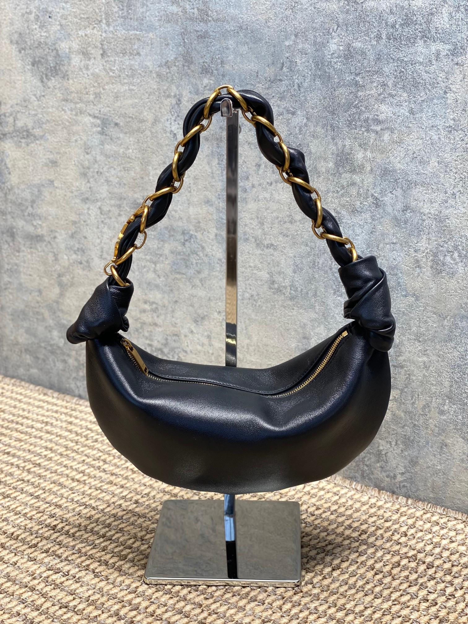 YSL Style Black Leather Top Handle Bag style reference detail image 3 from source 763194