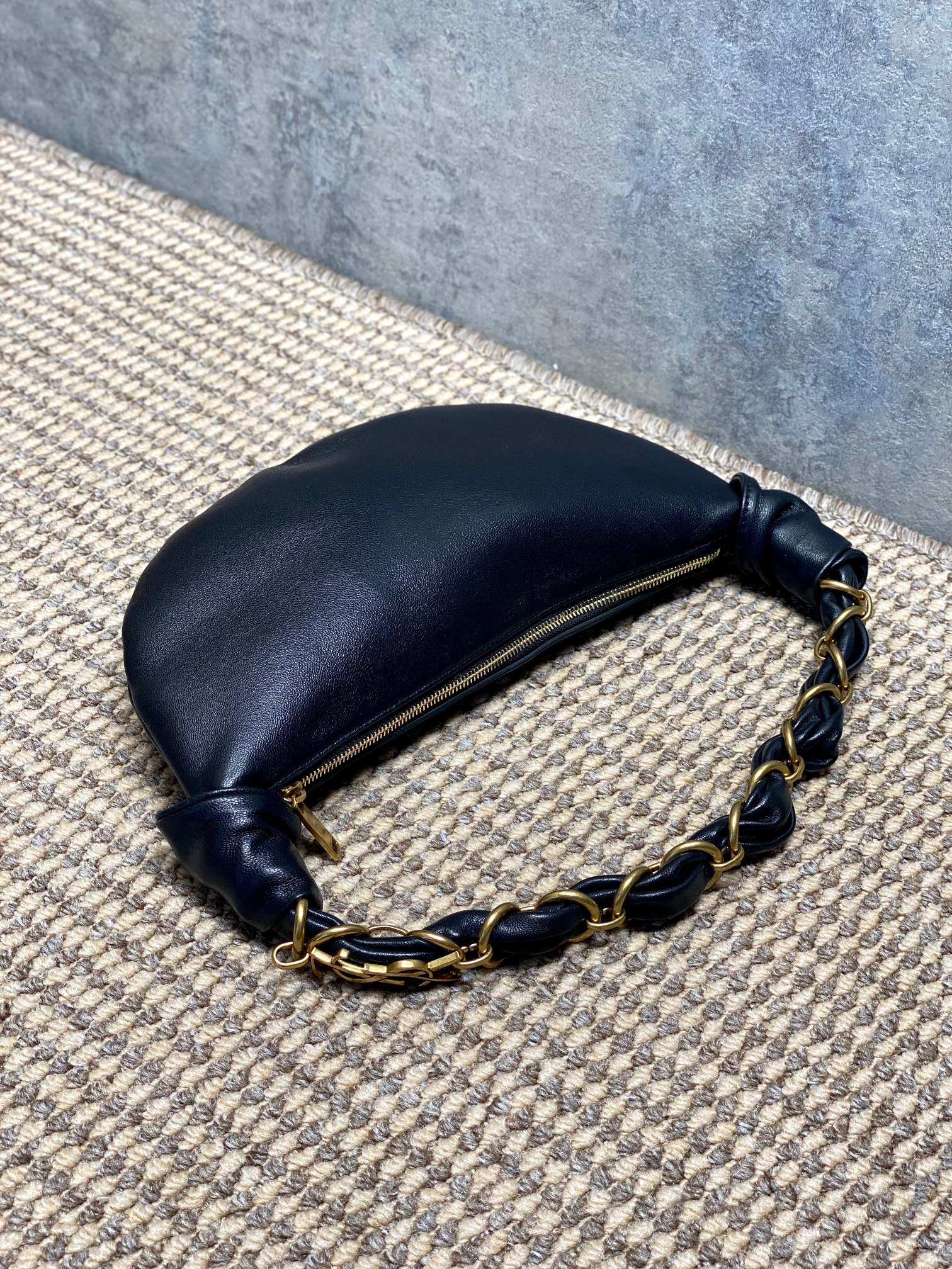 YSL Style Black Leather Top Handle Bag style reference detail image 5 from source 763194