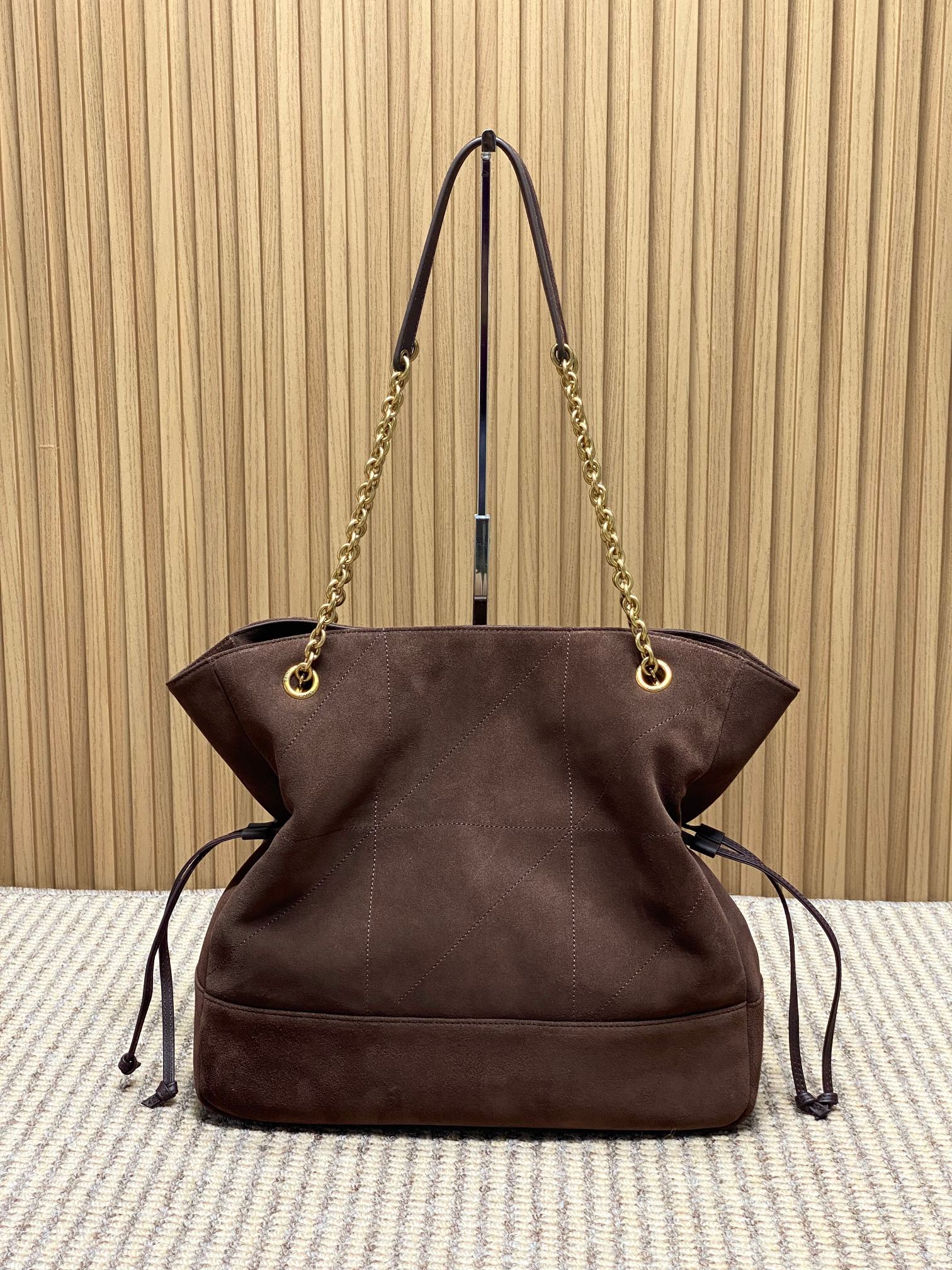 YSL Style Brown Leather Crossbody Bag style reference detail image 3 from source 763077