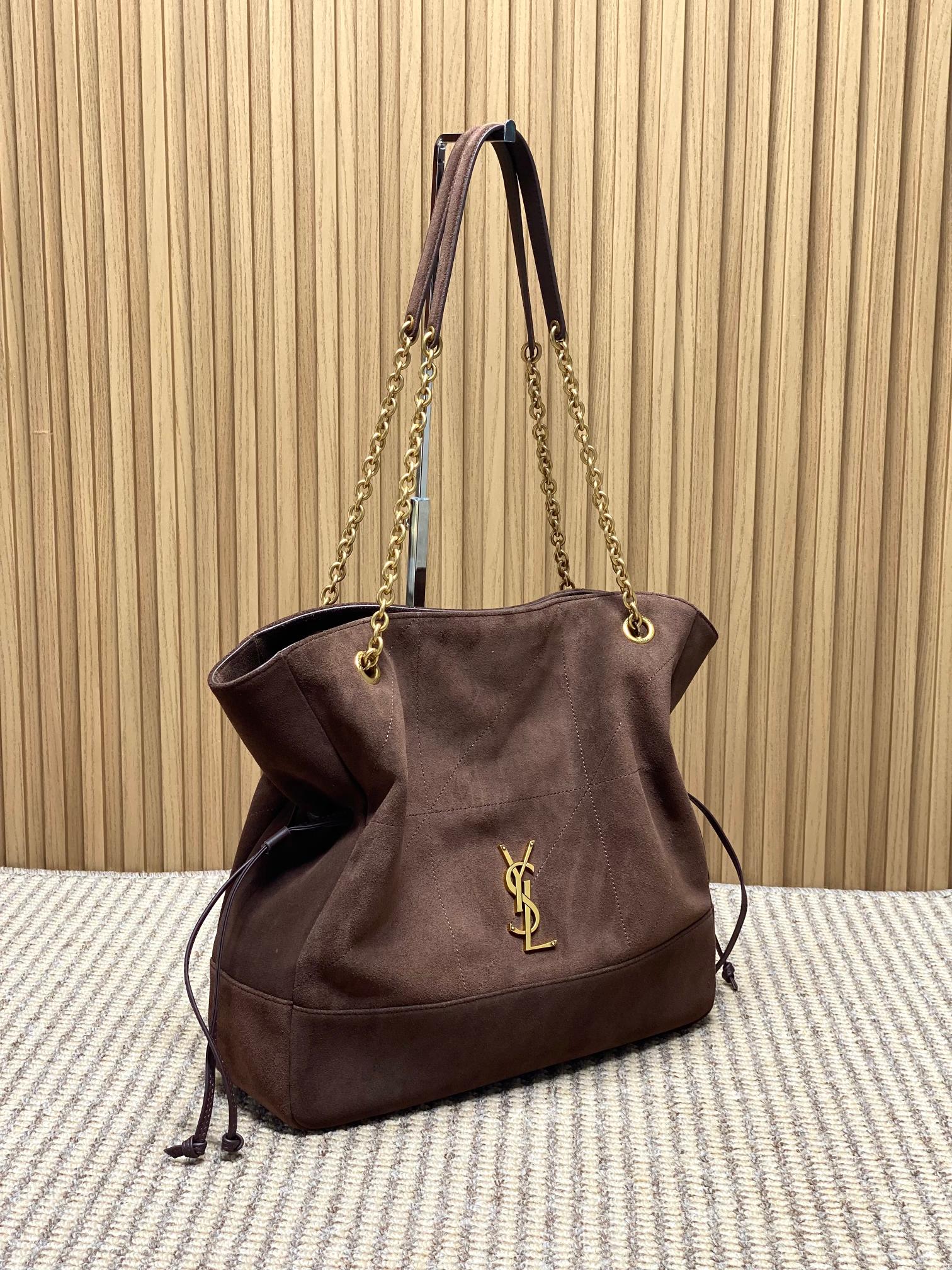 YSL Style Brown Leather Crossbody Bag Lookbook Reference image 2