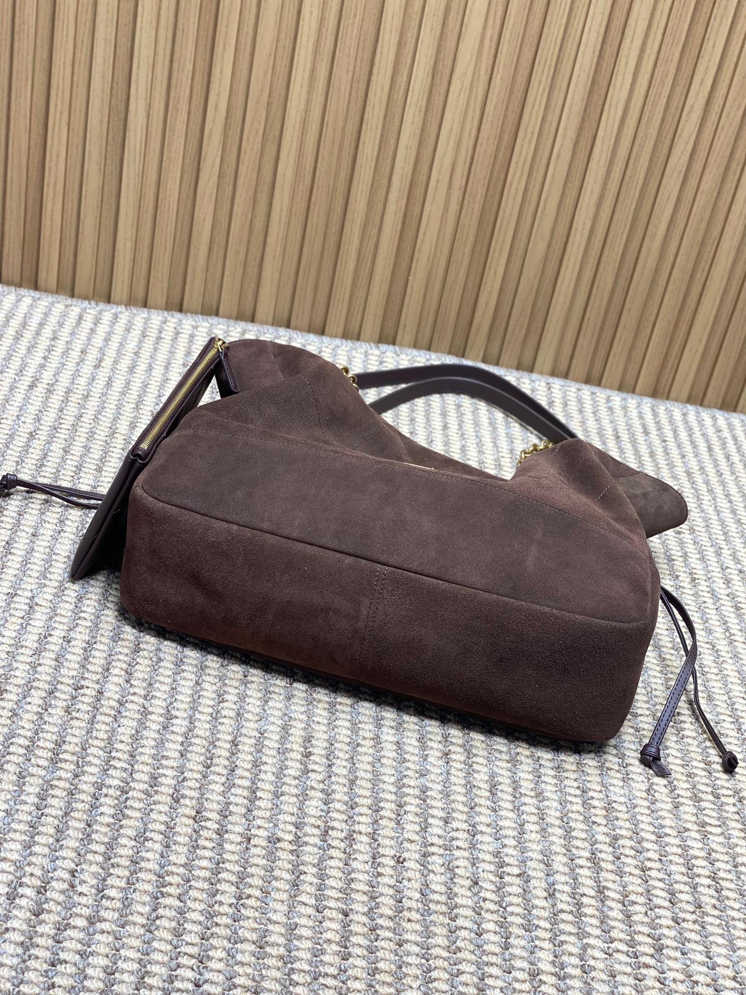 YSL Style Brown Leather Crossbody Bag style reference detail image 4 from source 763077
