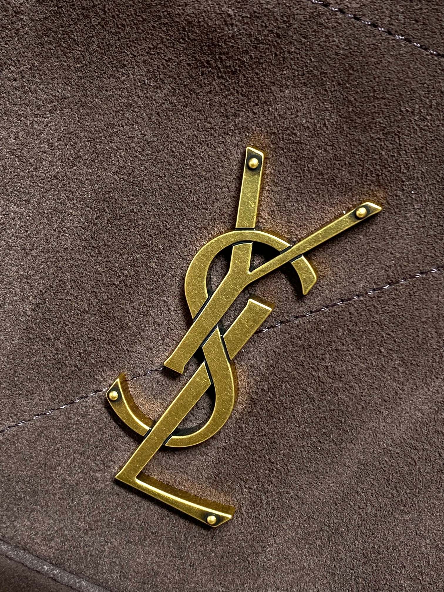 YSL Style Brown Leather Crossbody Bag style reference detail image 7 from source 763077