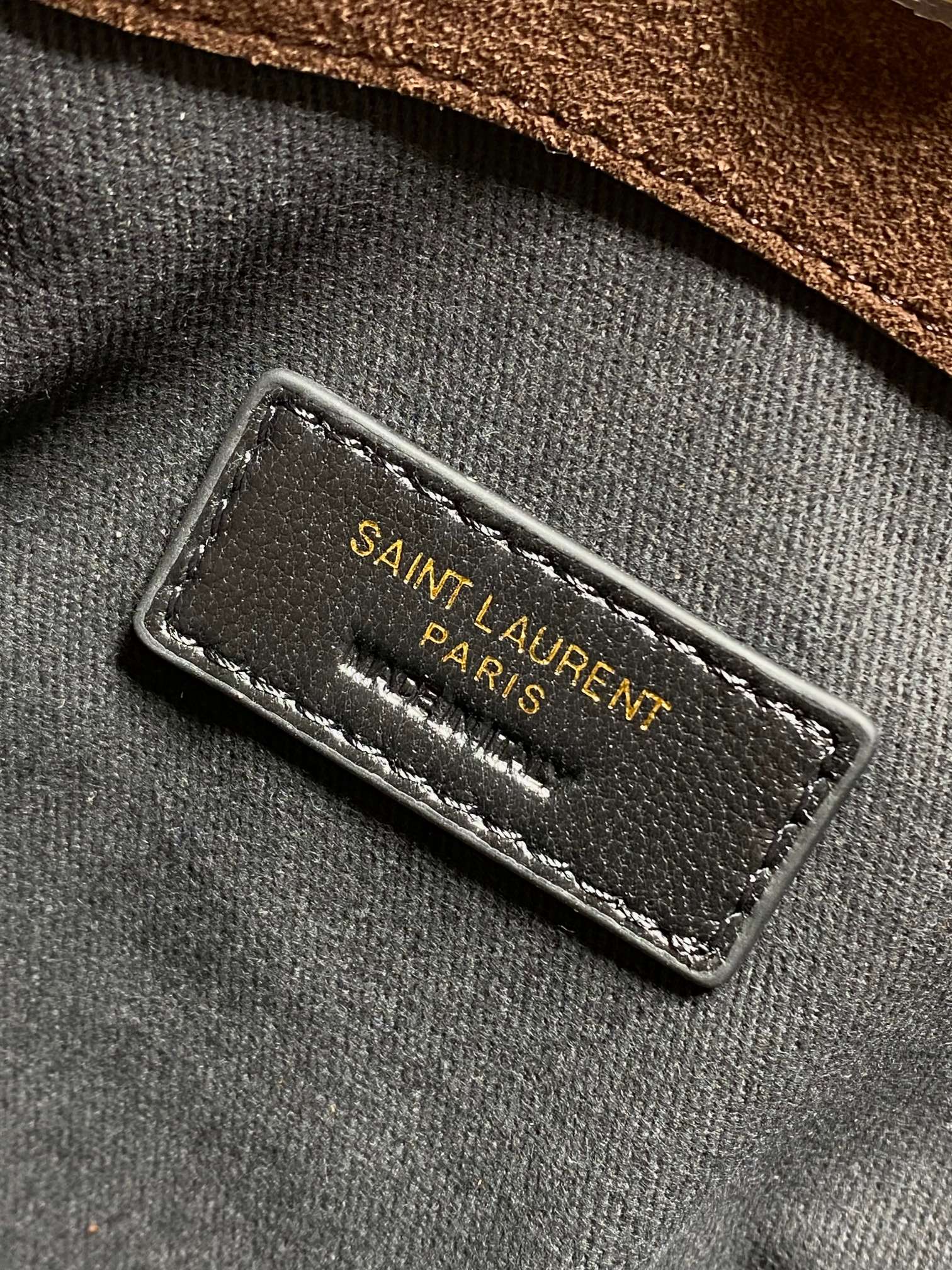 YSL Style Brown Leather Crossbody Bag style reference detail image 8 from source 763077